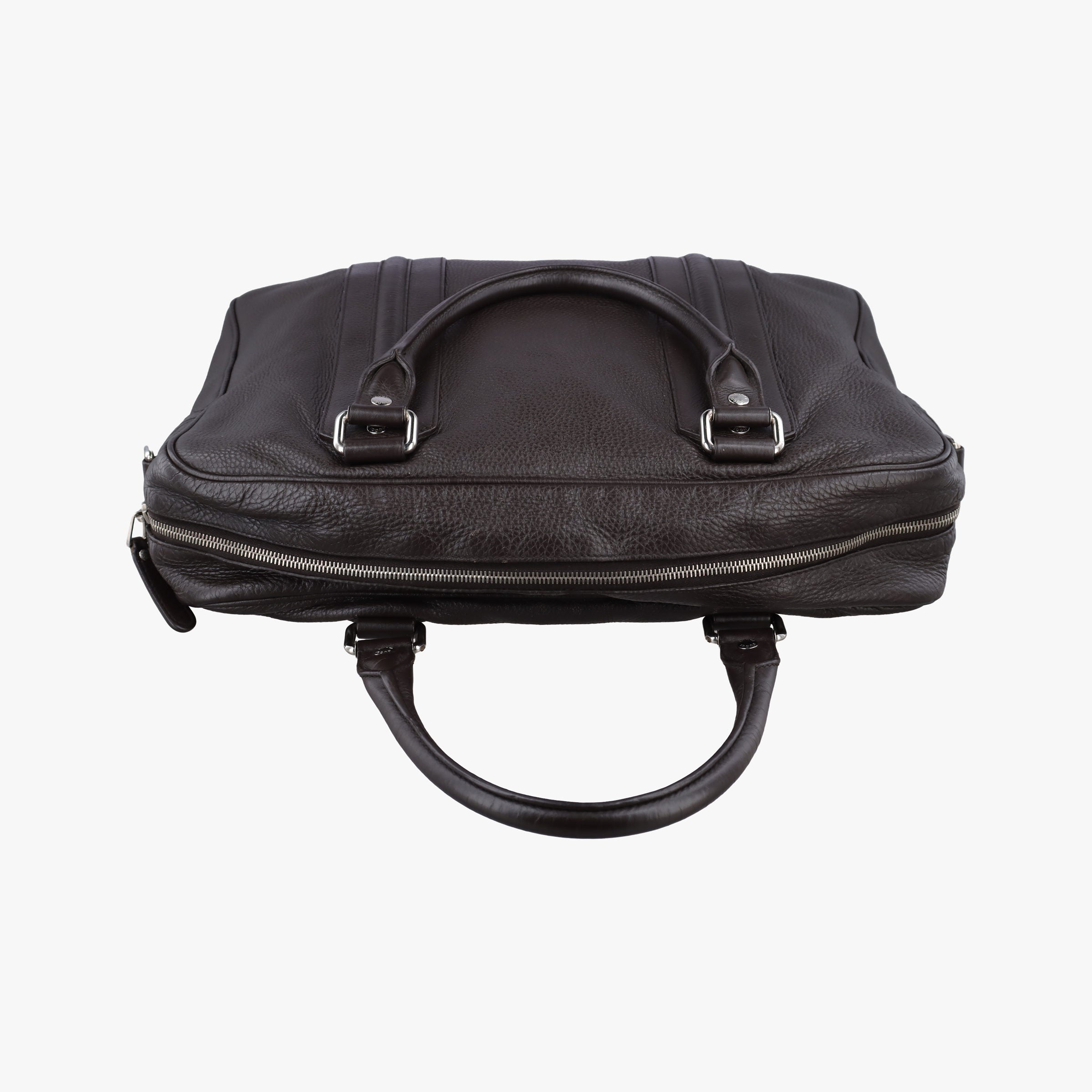 Pre-owned Gucci Briefcase business Brown leather 231850 shoulderbag | stylenewstar