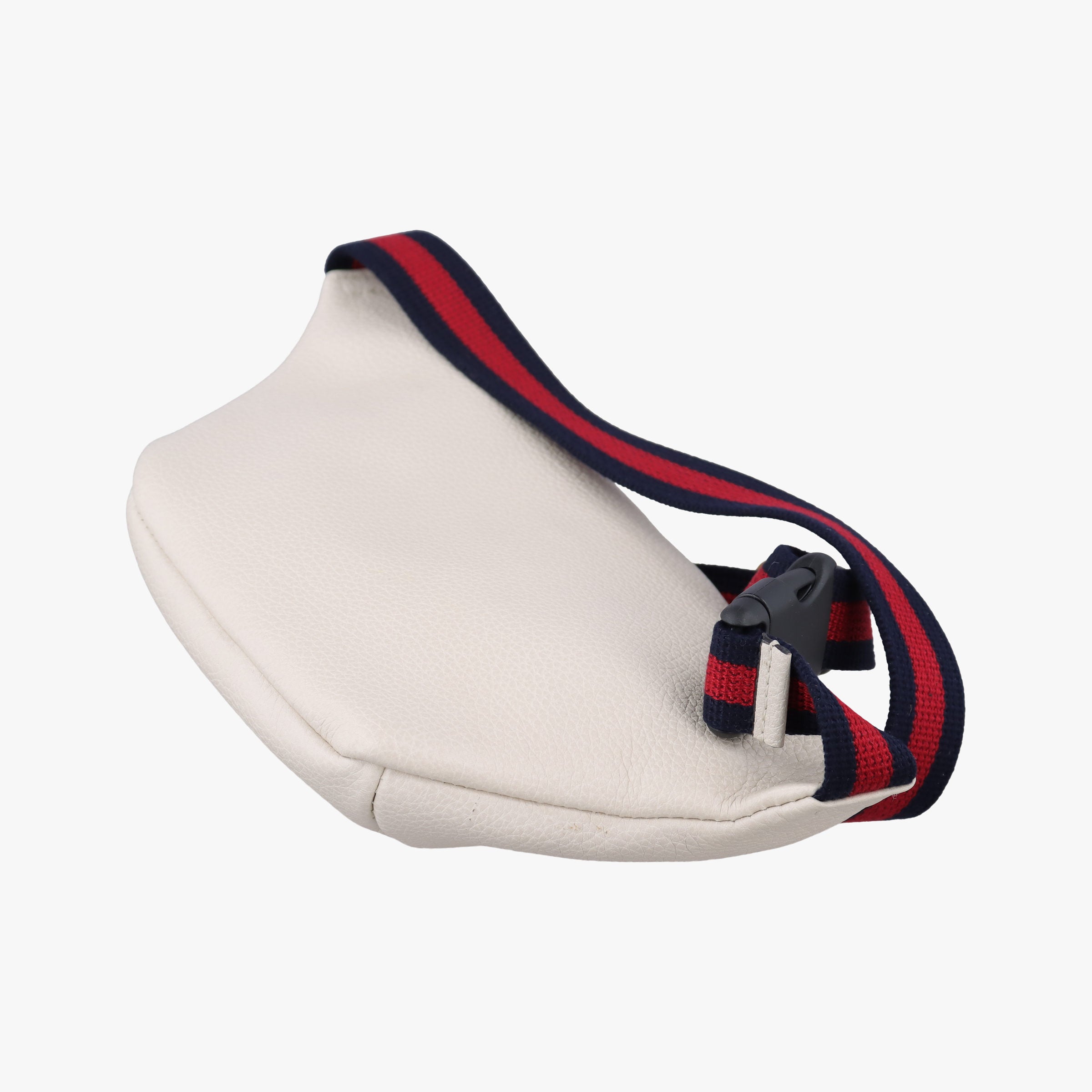 Pre-owned Gucci Gucci Print White Leather 527792 bum bag/waist bag | stylenewstar