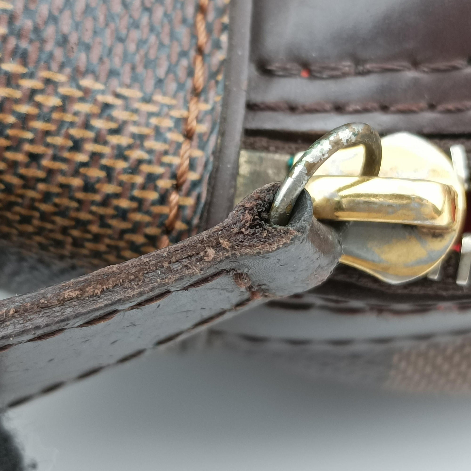 Secondhand Louis Vuitton DUOMO EBENE Damier Canvas N60008 handbag | stylenewstar