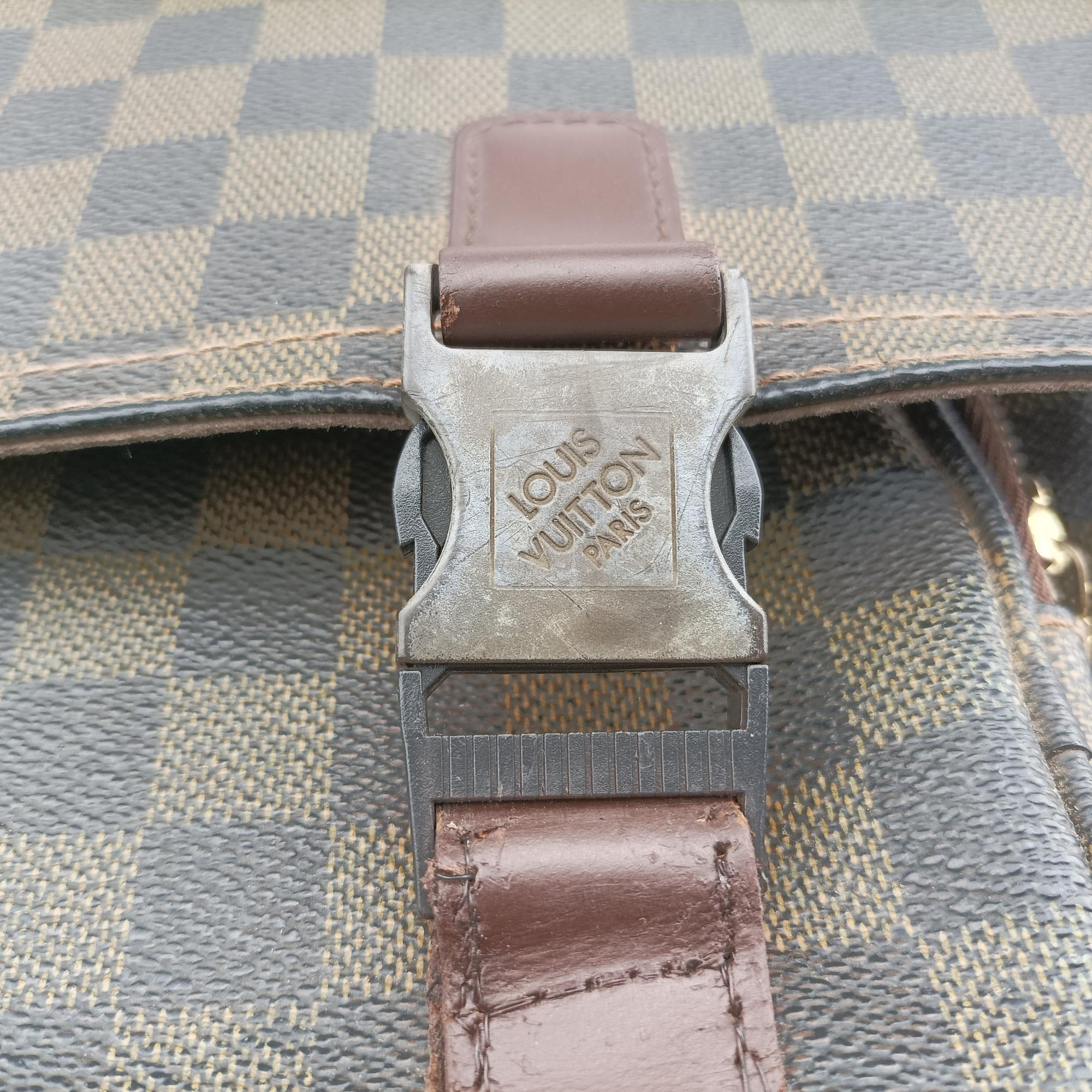 Pre-owned Louis Vuitton Messenger Melville EBENE Damier Canvas N51125 shoulderbag | stylenewstar