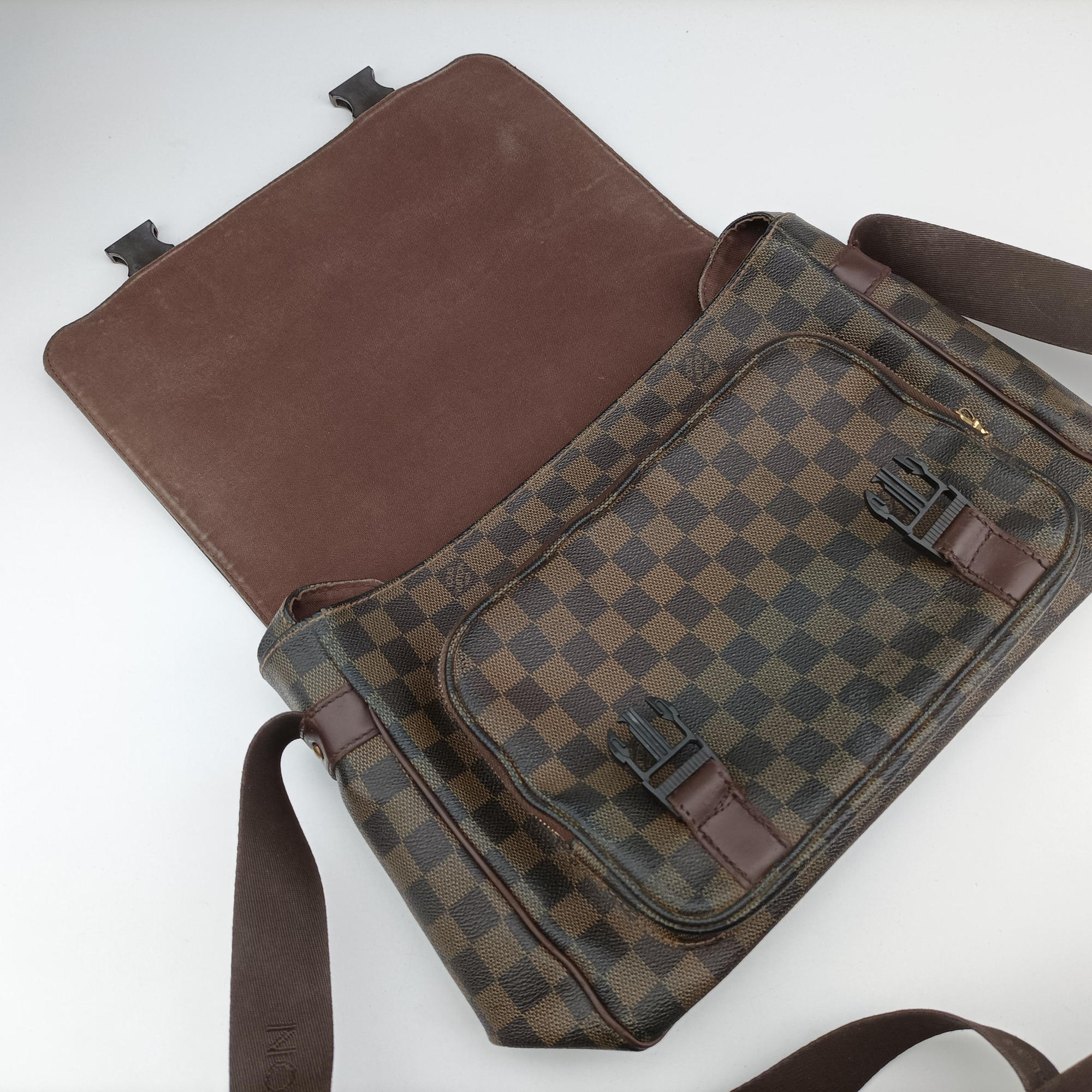 Pre-owned Louis Vuitton Messenger Melville EBENE Damier Canvas N51125 shoulderbag | stylenewstar