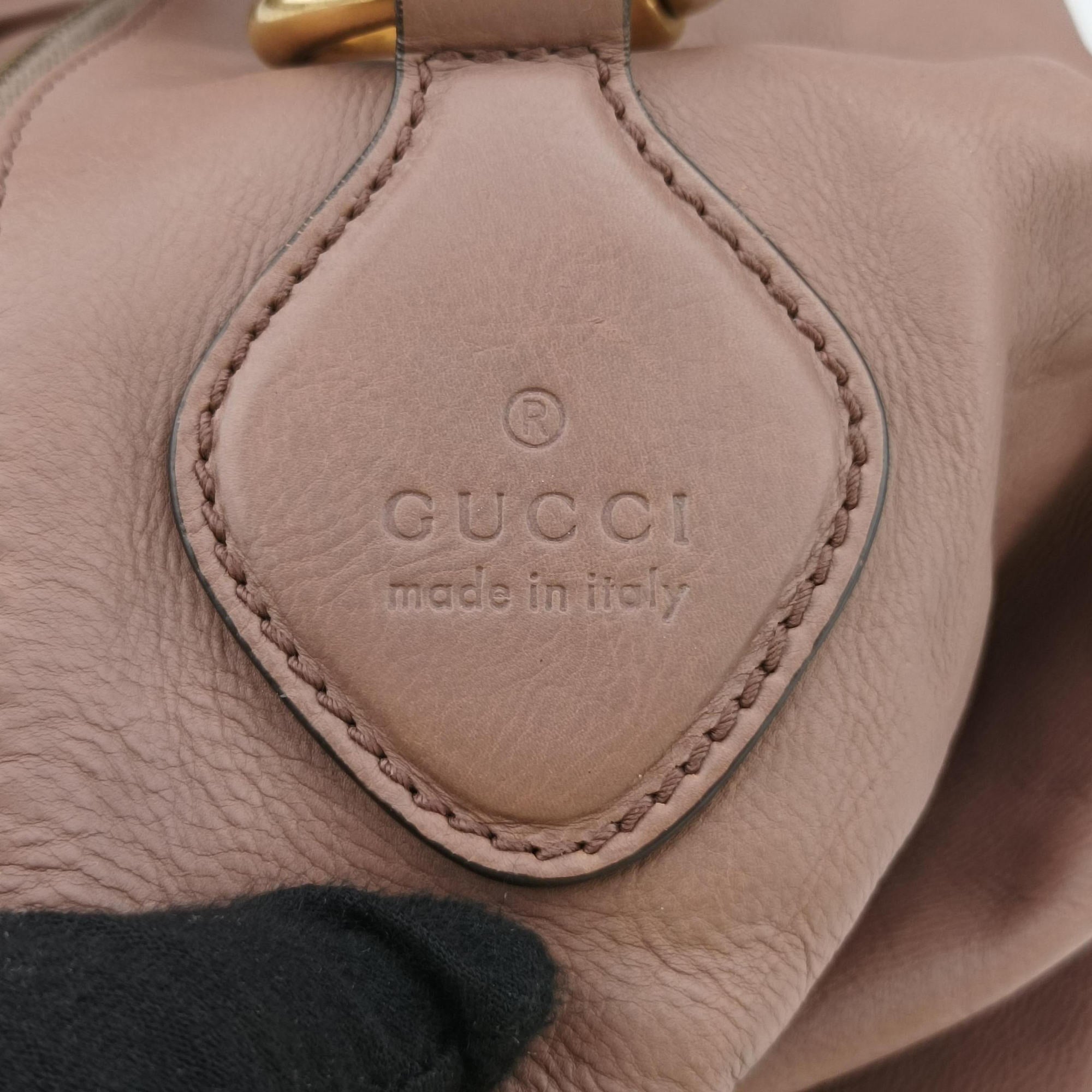 Secondhand Gucci Horsebit hobo Beige Leather 309578 shoulderbag | stylenewstar