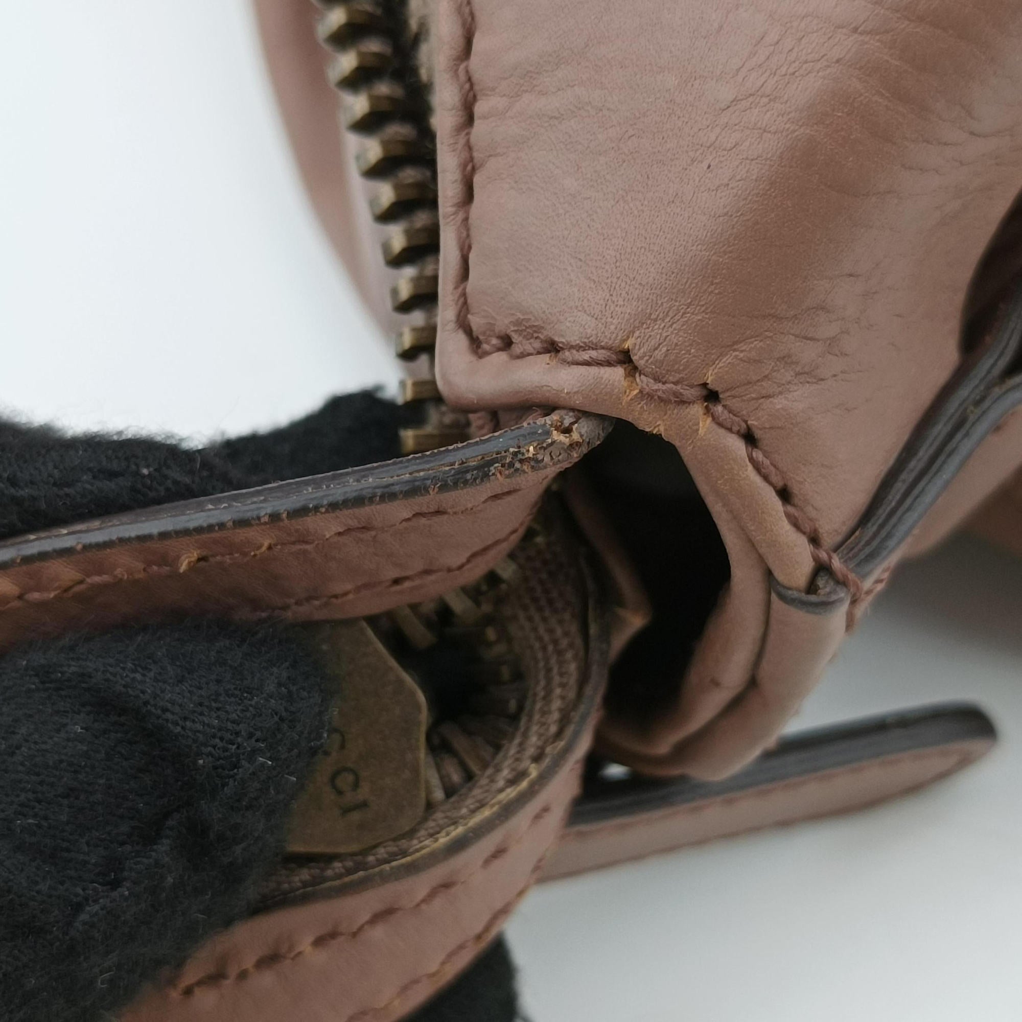 Secondhand Gucci Horsebit hobo Beige Leather 309578 shoulderbag | stylenewstar