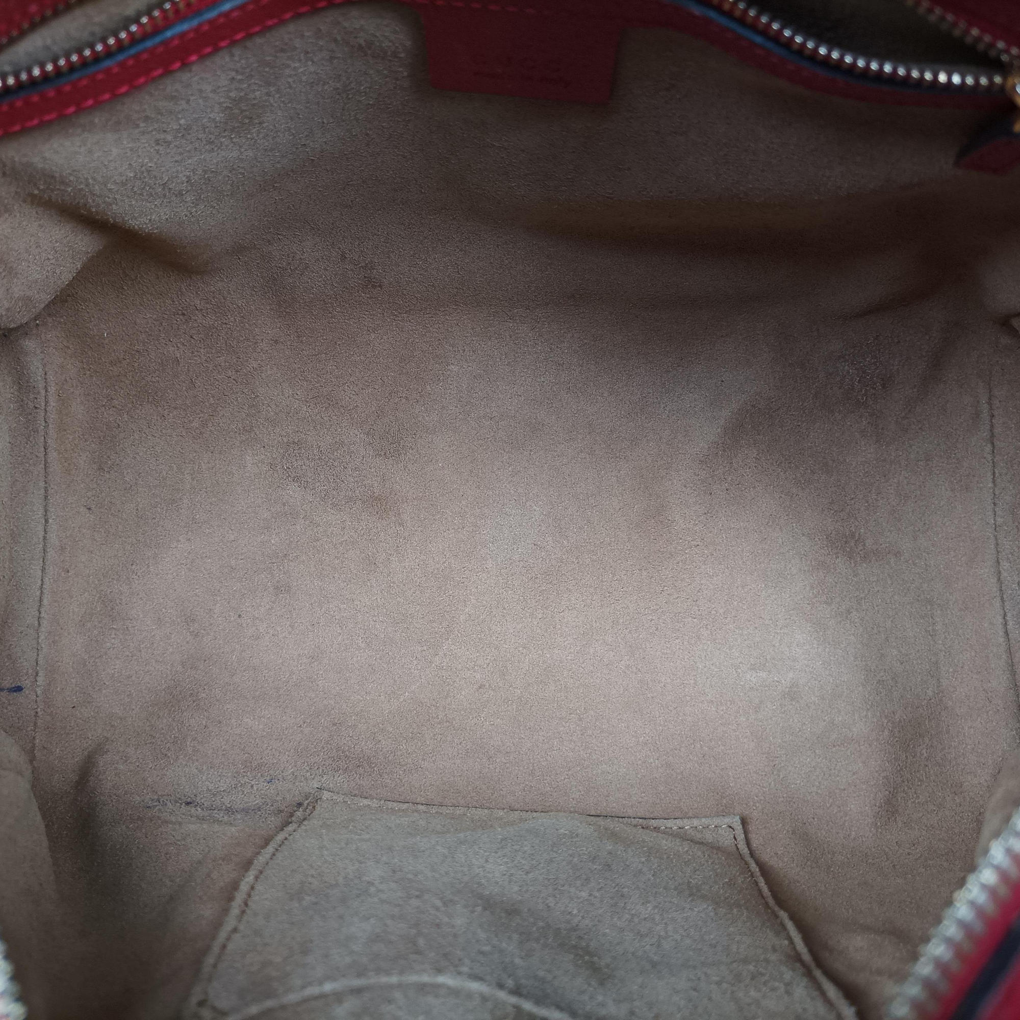 Pre-owned Gucci GG SUPREME Beige × Dark Brown × Multi PVC coated canvas×Leather 409529 shoulderbag | stylenewstar