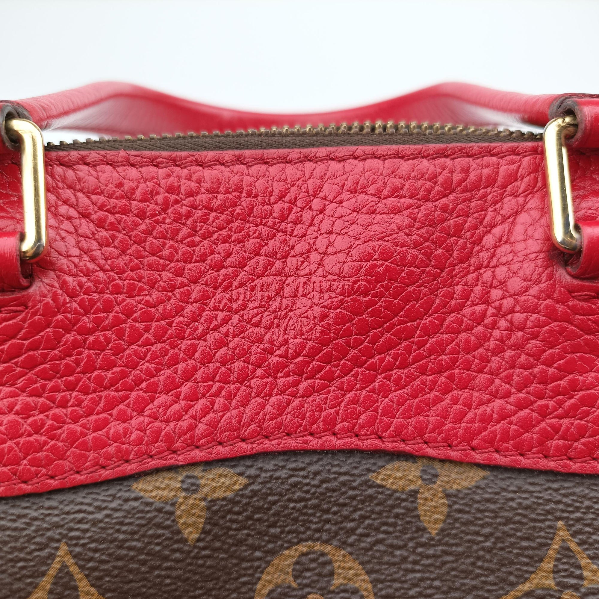 Pre-owned Louis Vuitton RETIRO PM brown×CERISE Monogram Canvas×calf leather M40546 shoulderbag | stylenewstar