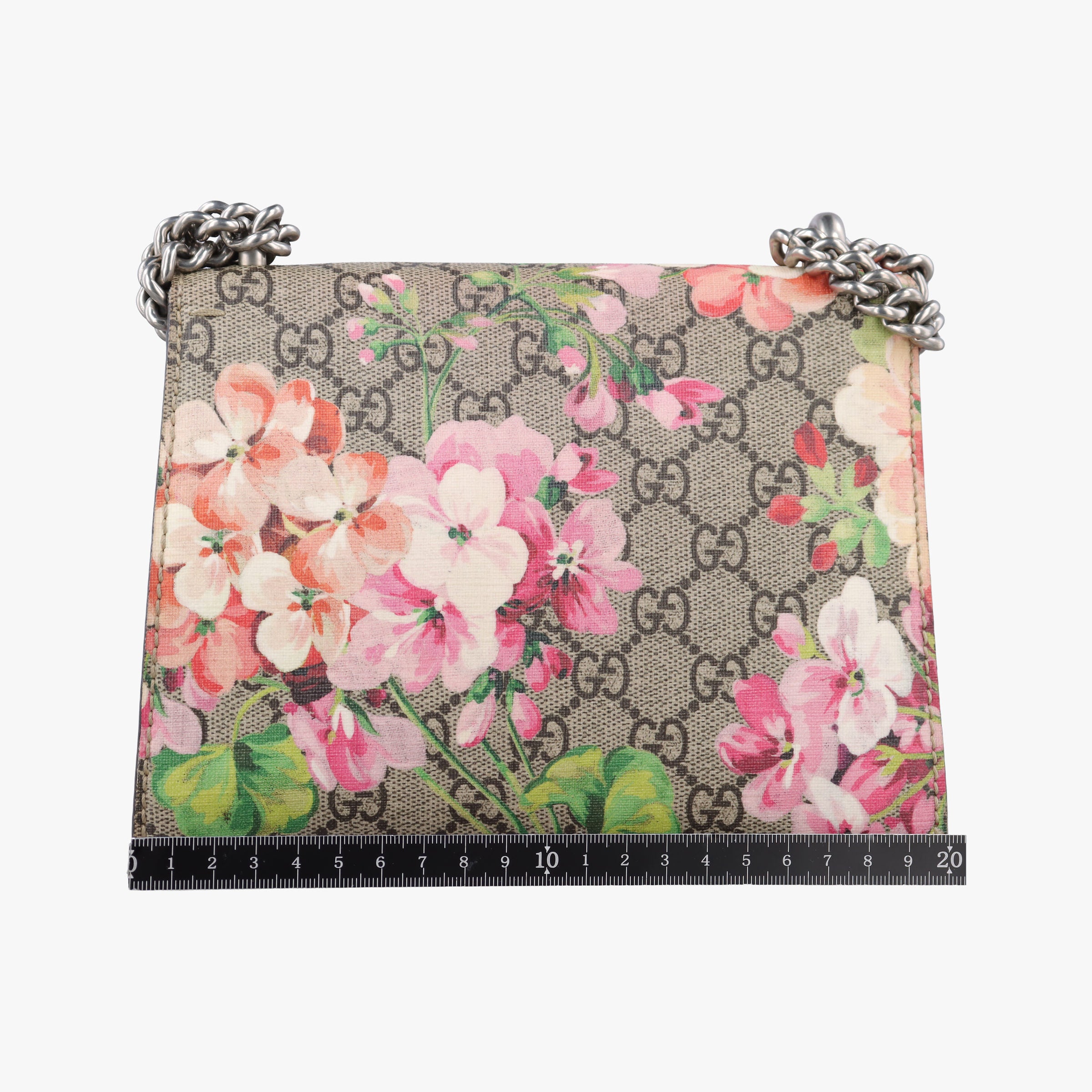 Pre-owned Gucci Dionysus beige×red×multi PVC coated canvas×suede 421970 shoulderbag | stylenewstar