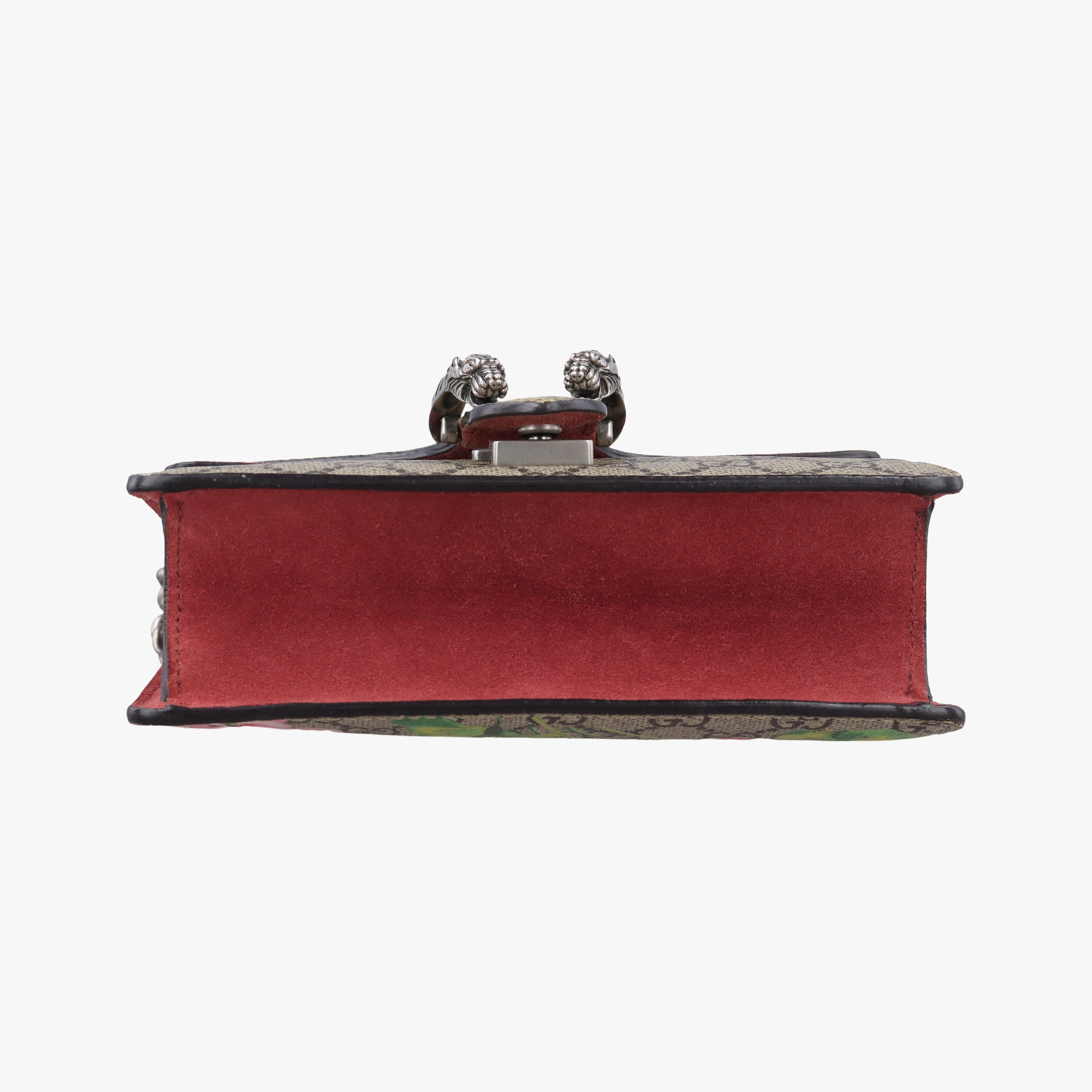 Pre-owned Gucci Dionysus beige×red×multi PVC coated canvas×suede 421970 shoulderbag | stylenewstar