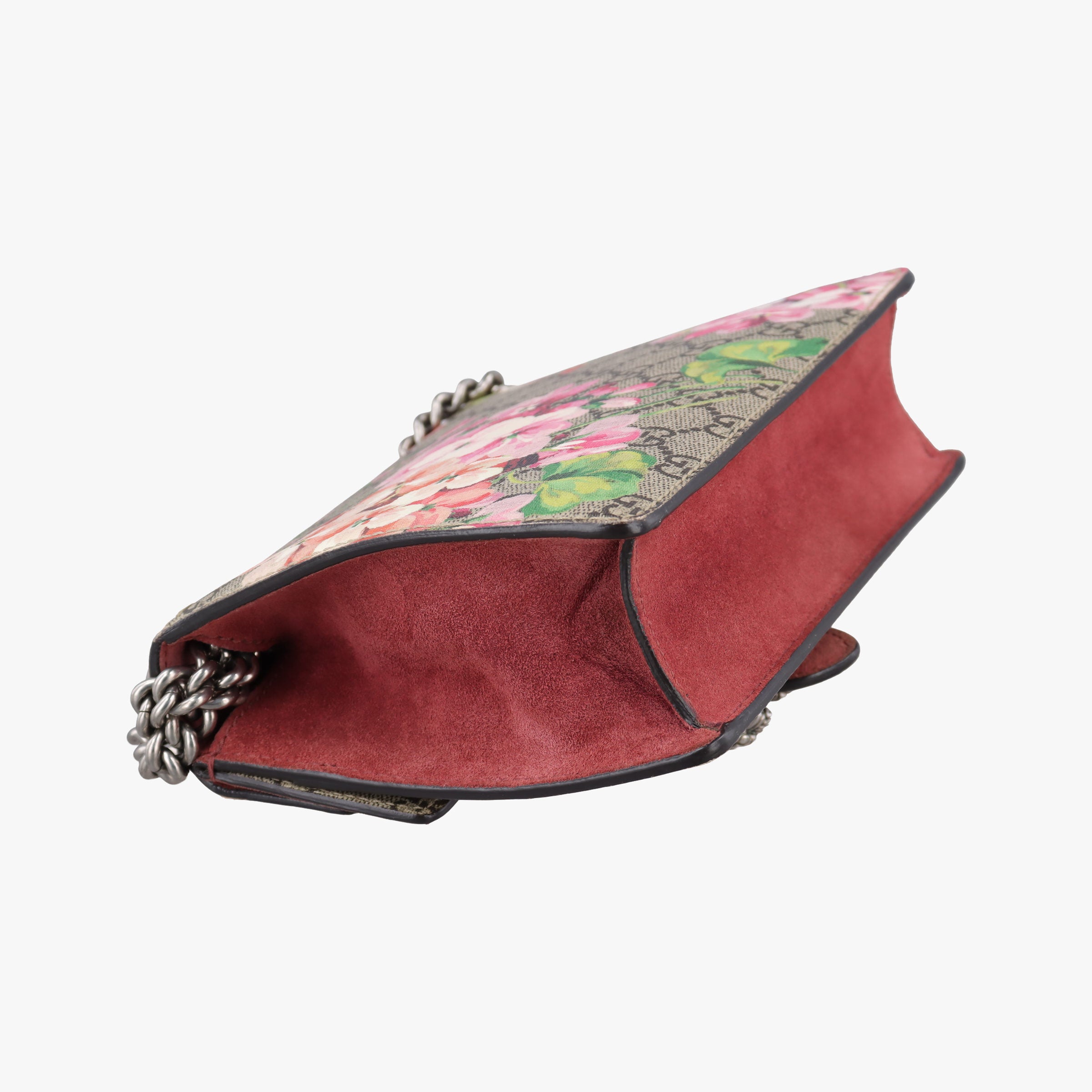 Pre-owned Gucci Dionysus beige×red×multi PVC coated canvas×suede 421970 shoulderbag | stylenewstar