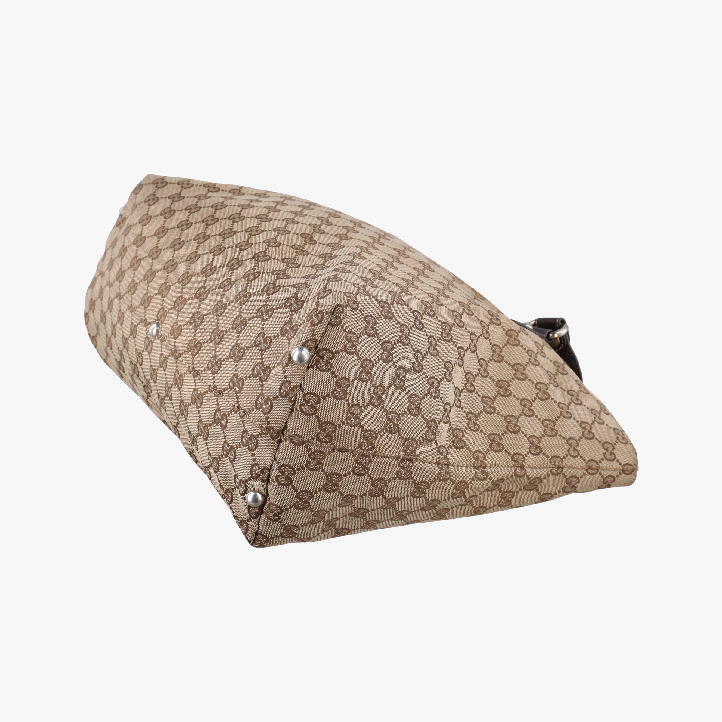 Pre-owned Gucci Babouska Hysteria Brown canvas×leather 229852 handbag | stylenewstar