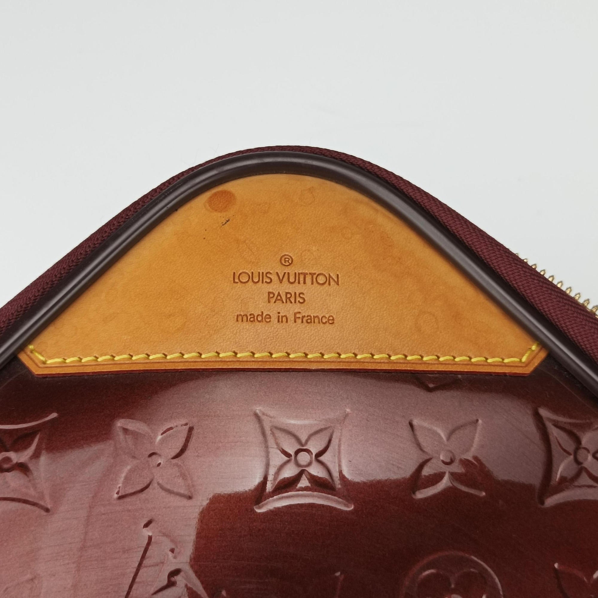 Pre-owned Louis Vuitton Pegase 45 ROUGE FAUVISTE Vernis M91419 suitcase | stylenewstar