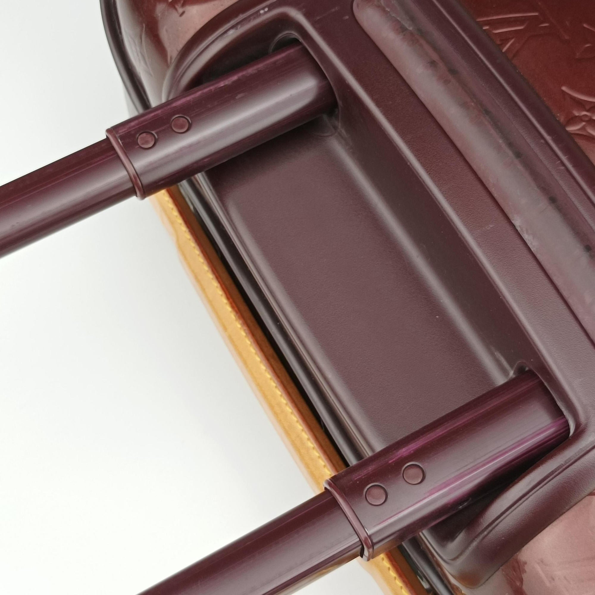 Pre-owned Louis Vuitton Pegase 45 ROUGE FAUVISTE Vernis M91419 suitcase | stylenewstar
