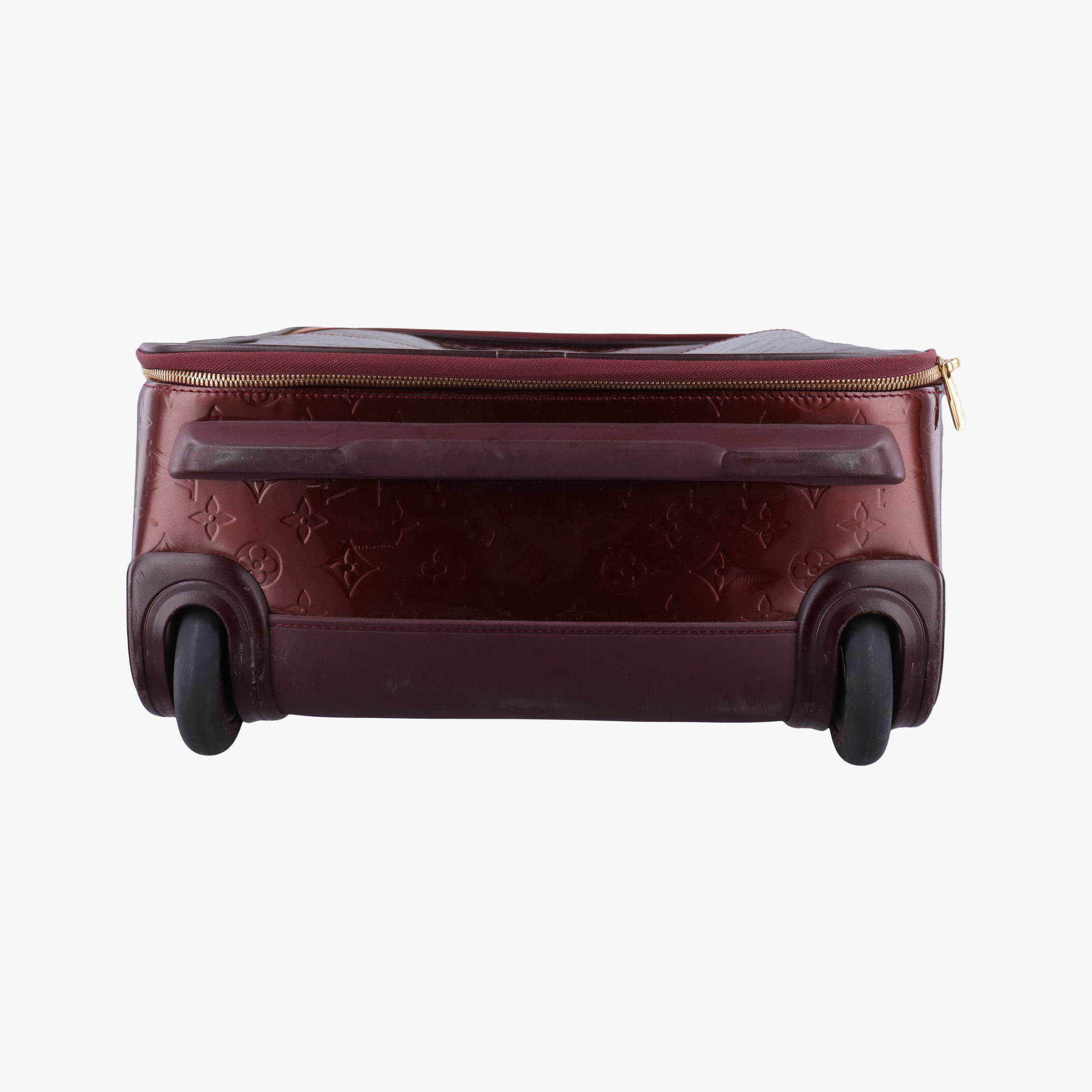 Pre-owned Louis Vuitton Pegase 45 ROUGE FAUVISTE Vernis M91419 suitcase | stylenewstar