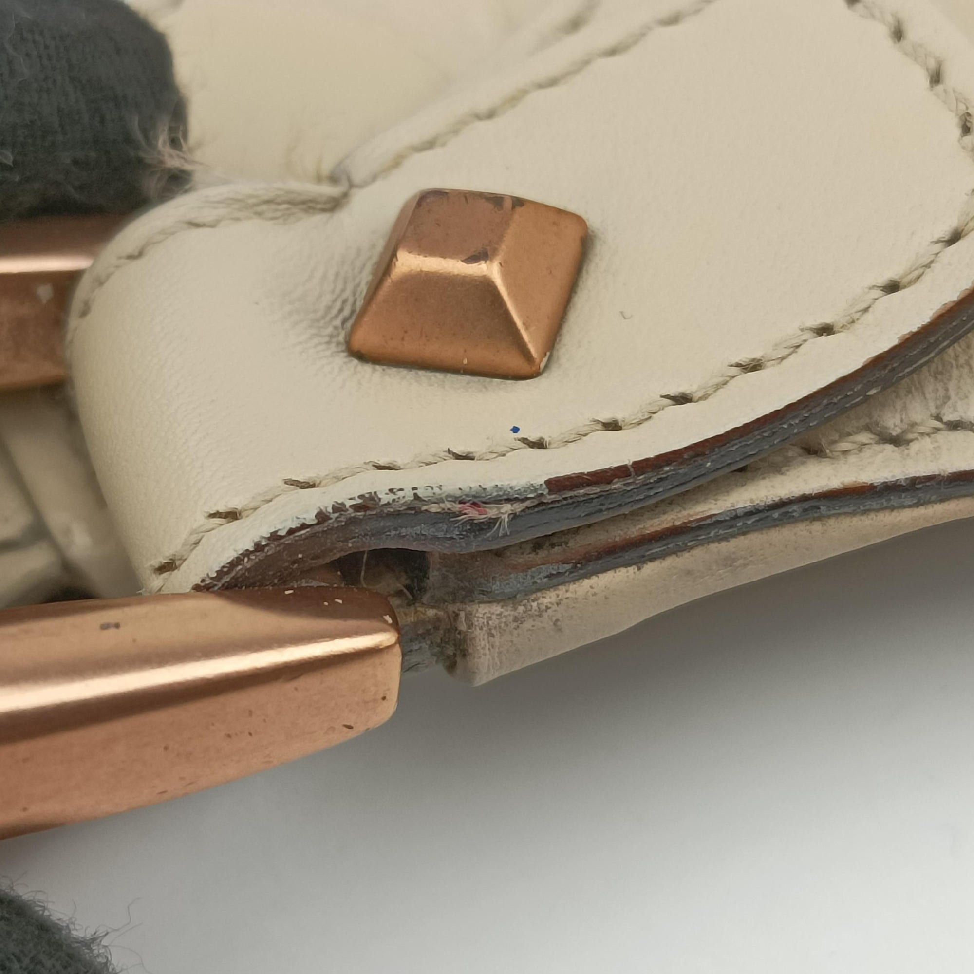 Pre-owned Gucci New Jackie White Leather×canvas 124407 handbag | stylenewstar