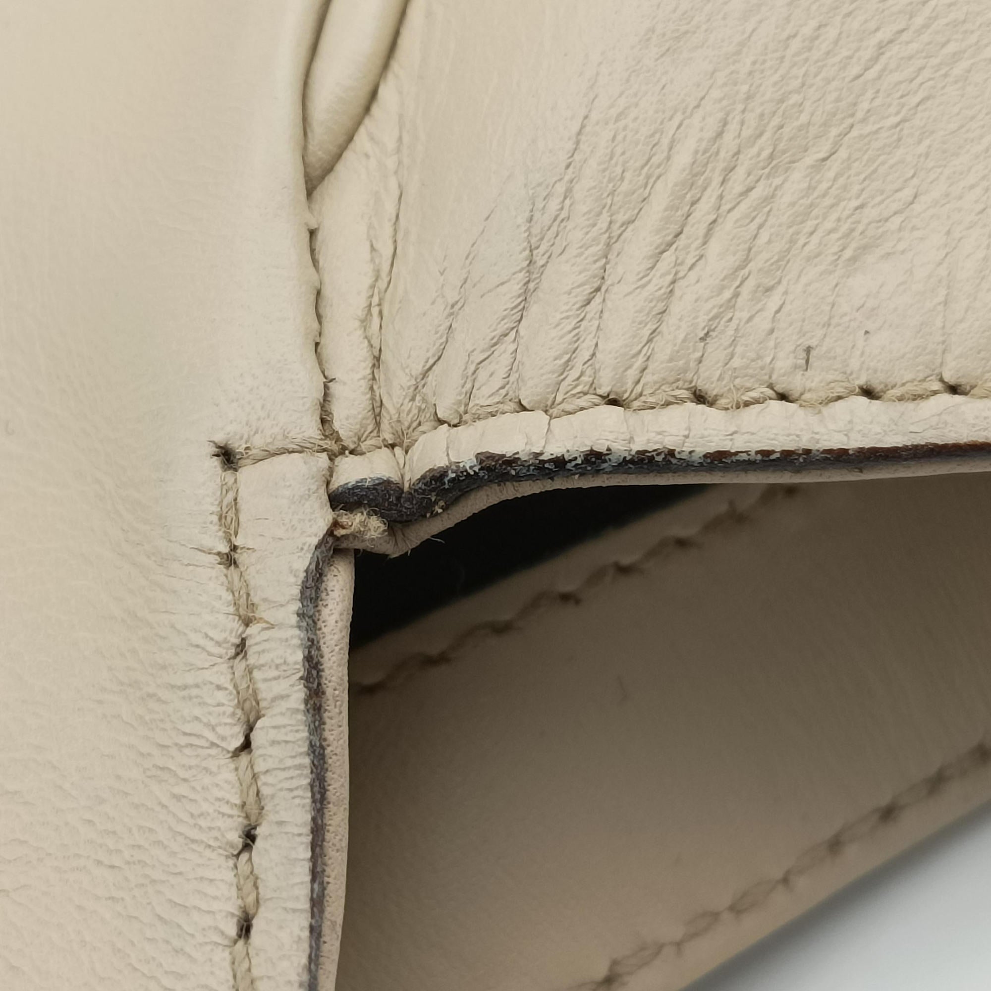 Pre-owned Gucci New Jackie White Leather×canvas 124407 handbag | stylenewstar