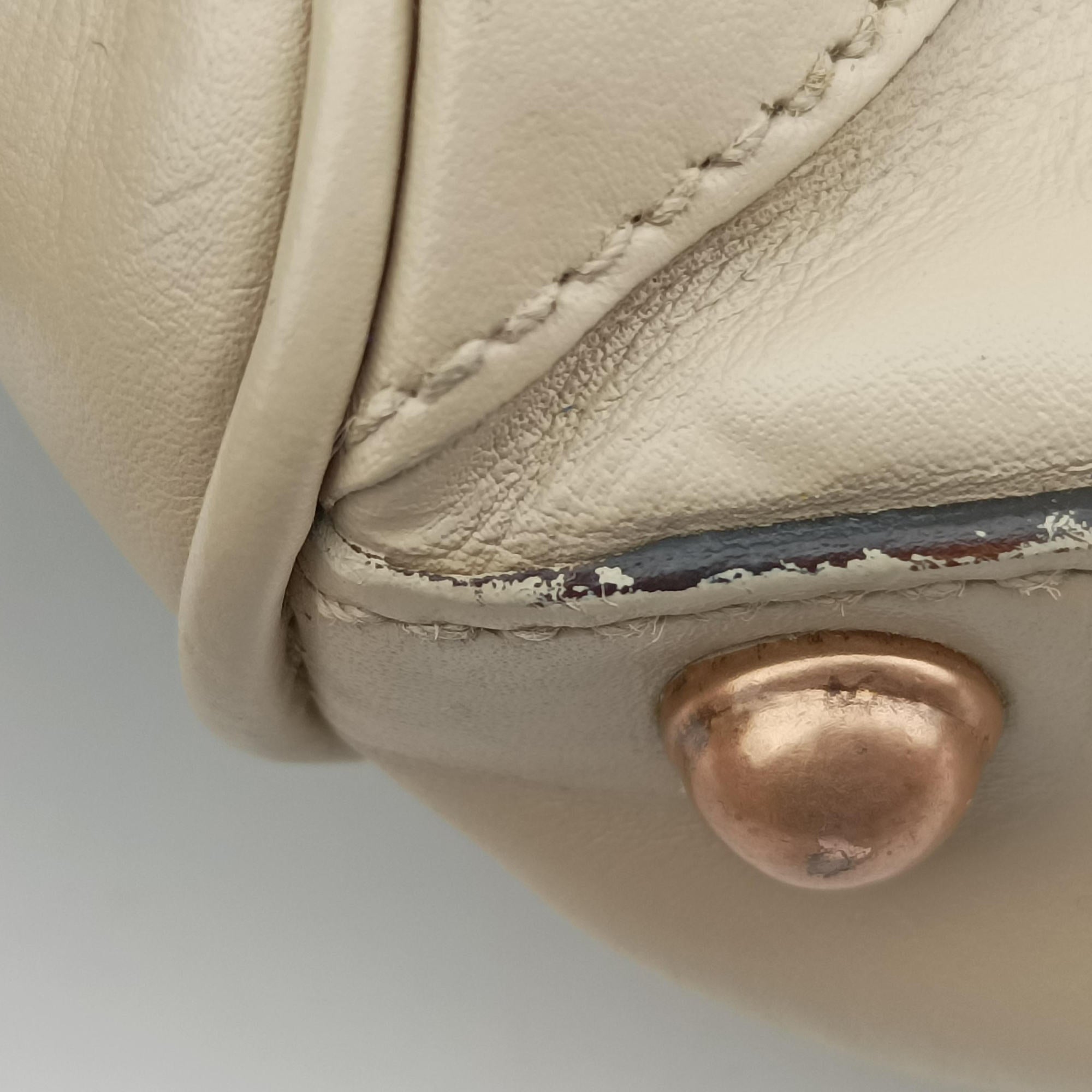 Pre-owned Gucci New Jackie White Leather×canvas 124407 handbag | stylenewstar