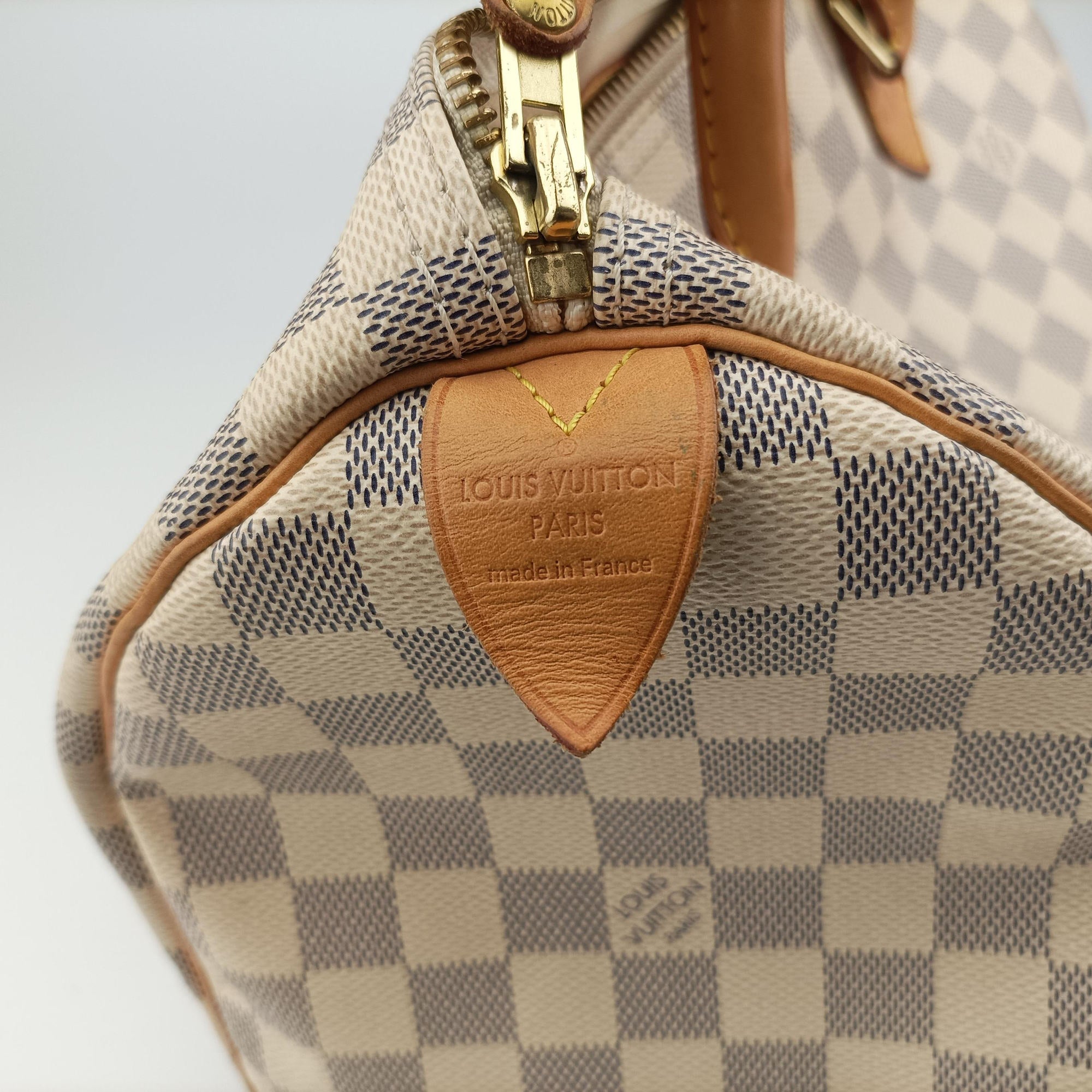 Vintage Louis Vuitton Speedy 30 AZUR Damier Canvas N41533 handbag | stylenewstar