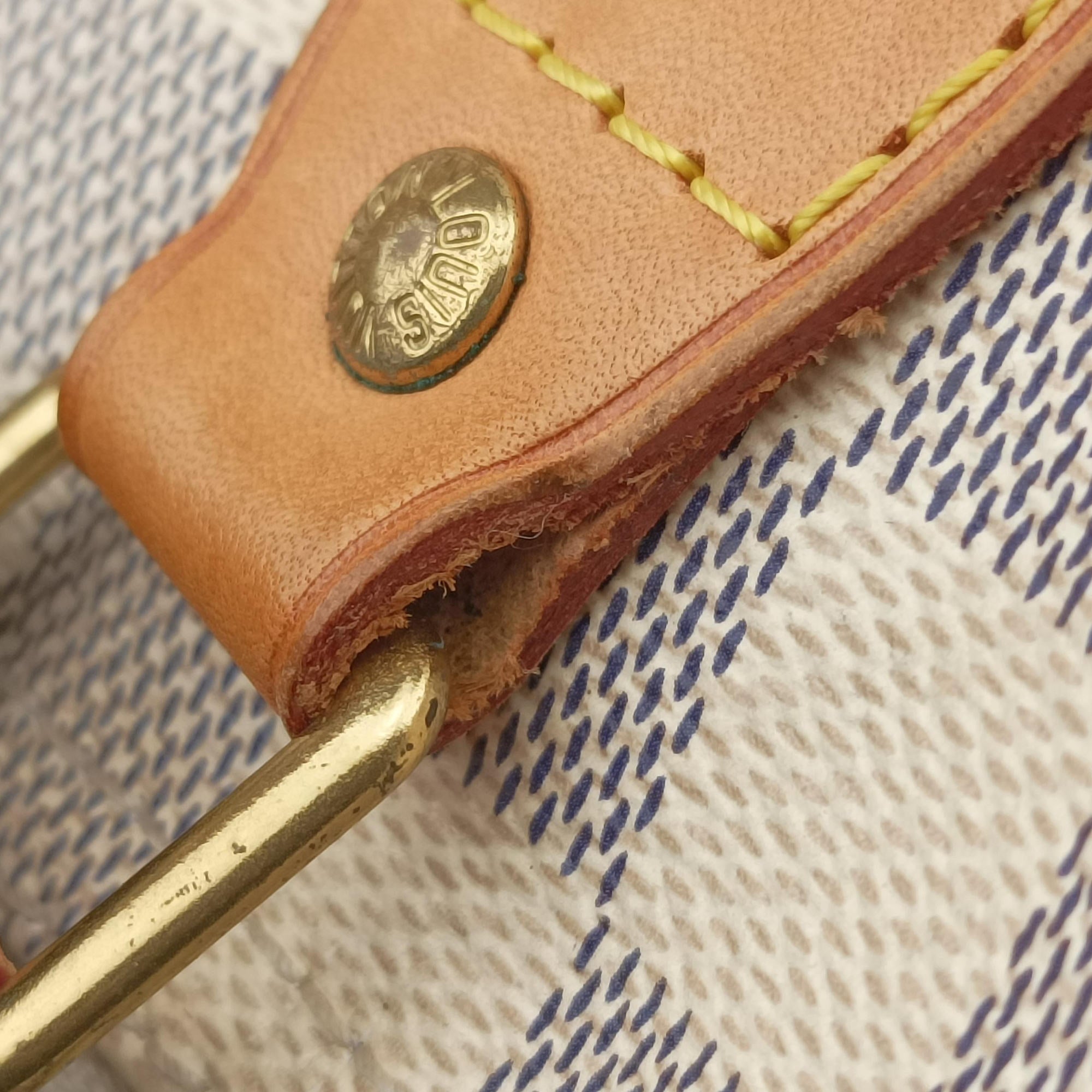 Vintage Louis Vuitton Speedy 30 AZUR Damier Canvas N41533 handbag | stylenewstar