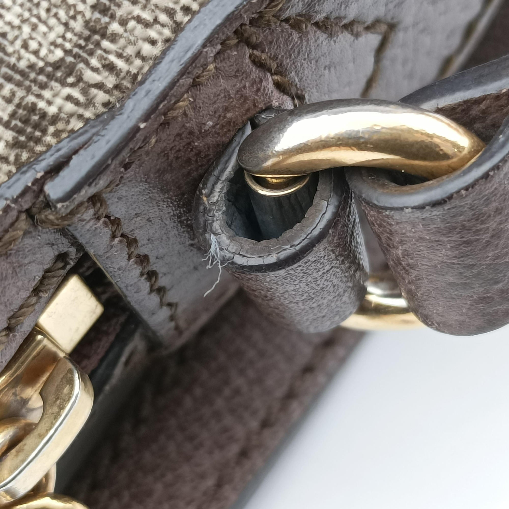 Pre-owned Gucci Ophidia brown×red×green PVC coated canvas 499621 shoulderbag | stylenewstar