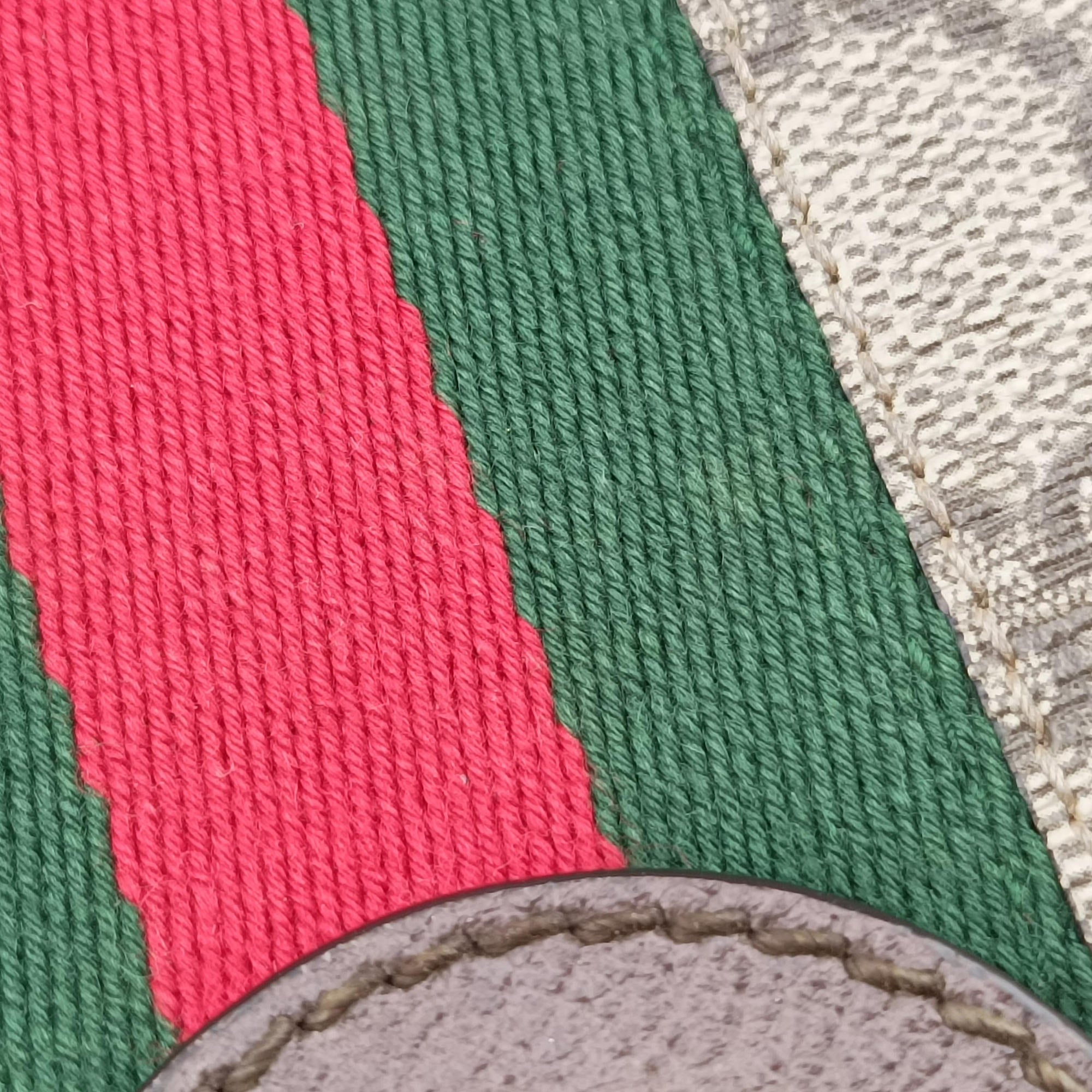 Pre-owned Gucci Ophidia brown×red×green PVC coated canvas 499621 shoulderbag | stylenewstar