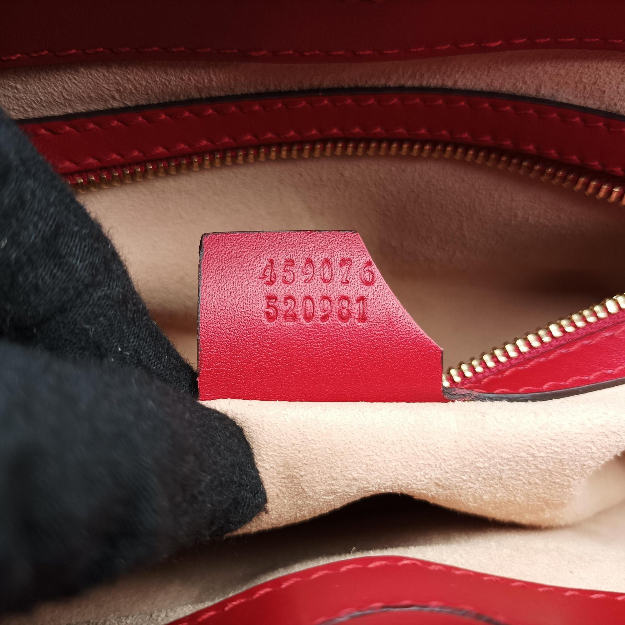 Pre-owned Gucci Bamboo Nymphaea Red Leather 459076 shoulderbag | stylenewstar