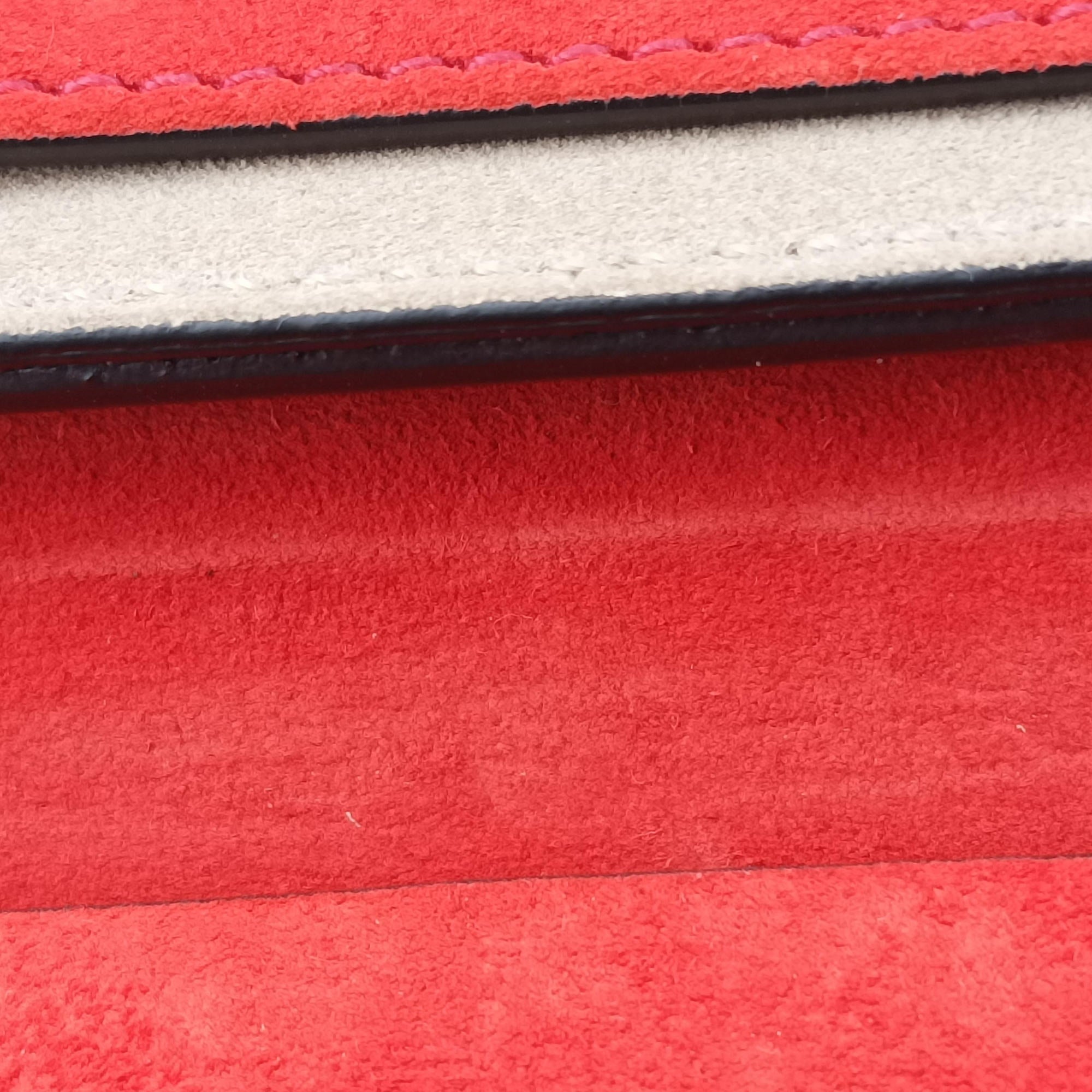 Vintage Chloe DREW Black×red Suede×Leather  shoulderbag | stylenewstar