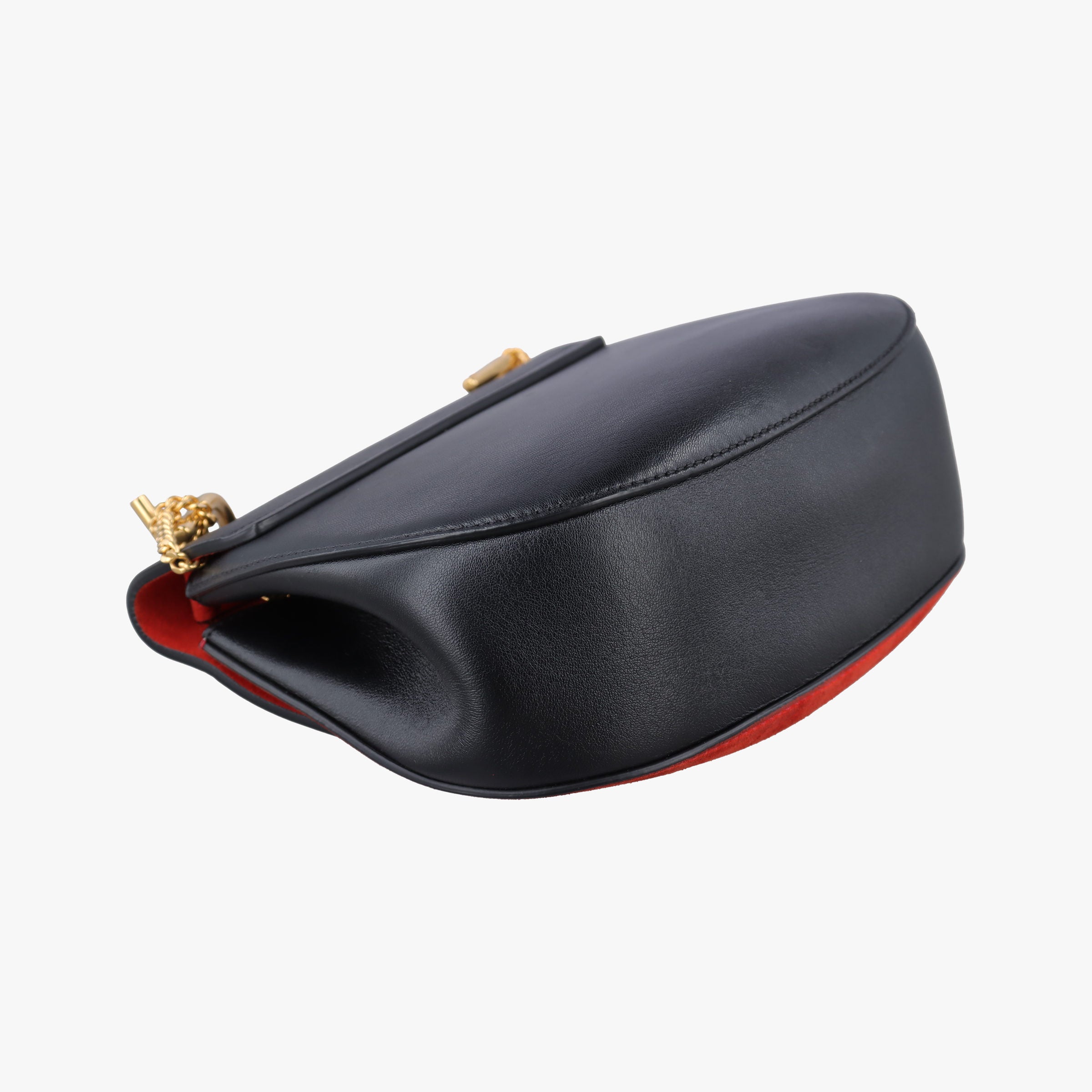 Vintage Chloe DREW Black×red Suede×Leather  shoulderbag | stylenewstar