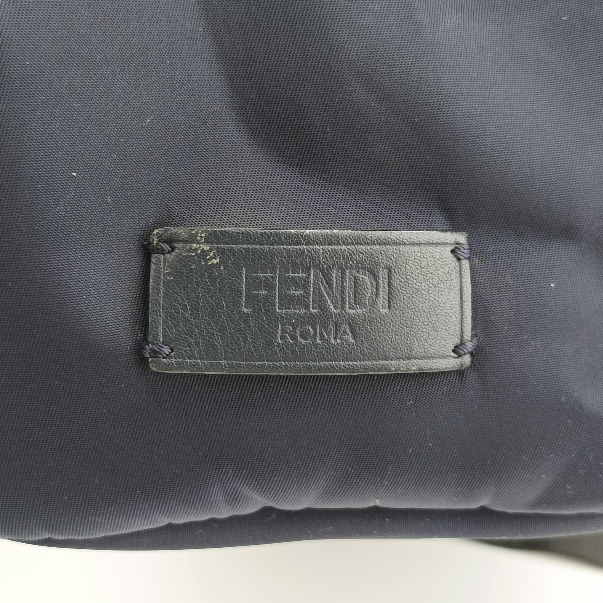 Secondhand Fendi monster bag bugs Navy xMulticolour Nylon x leather 7VZ012 backpack/rucksack | stylenewstar