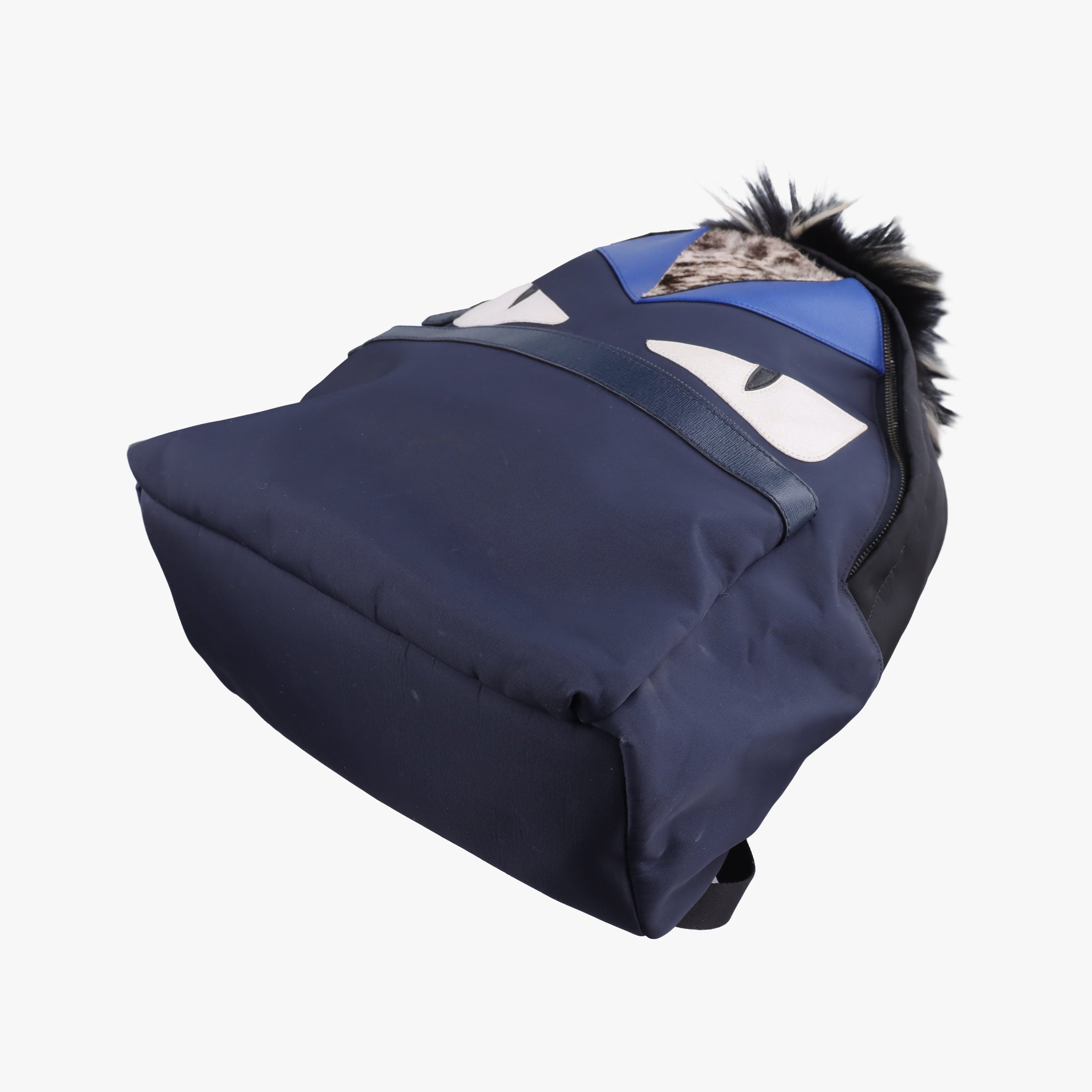 Secondhand Fendi monster bag bugs Navy xMulticolour Nylon x leather 7VZ012 backpack/rucksack | stylenewstar