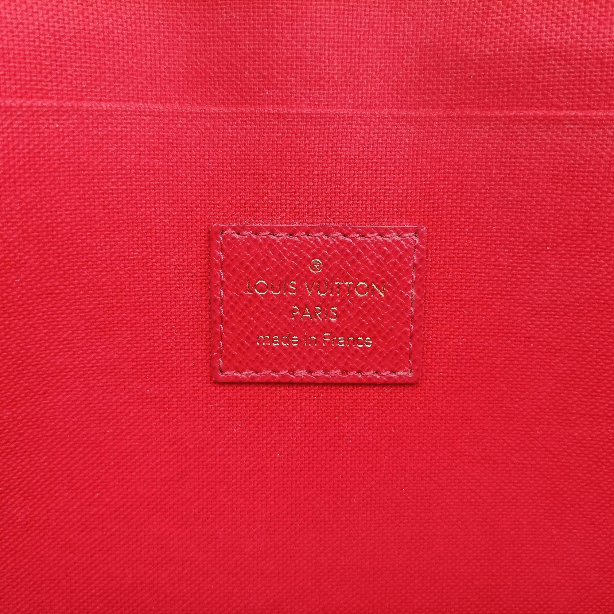 Pre-owned Louis Vuitton Pochette Felicie Ebene Damier canvas N63032 shoulderbag | stylenewstar