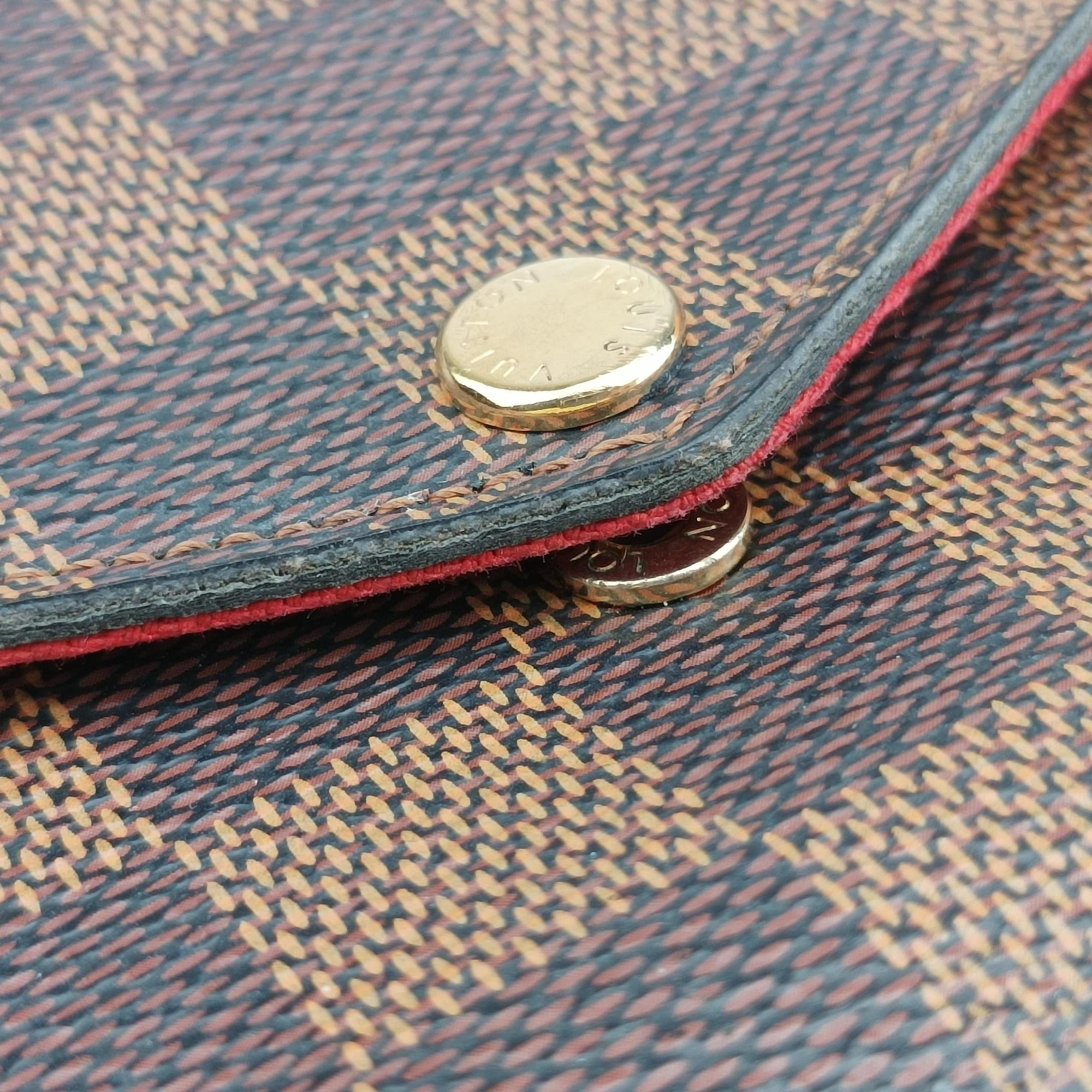 Pre-owned Louis Vuitton Pochette Felicie Ebene Damier canvas N63032 shoulderbag | stylenewstar