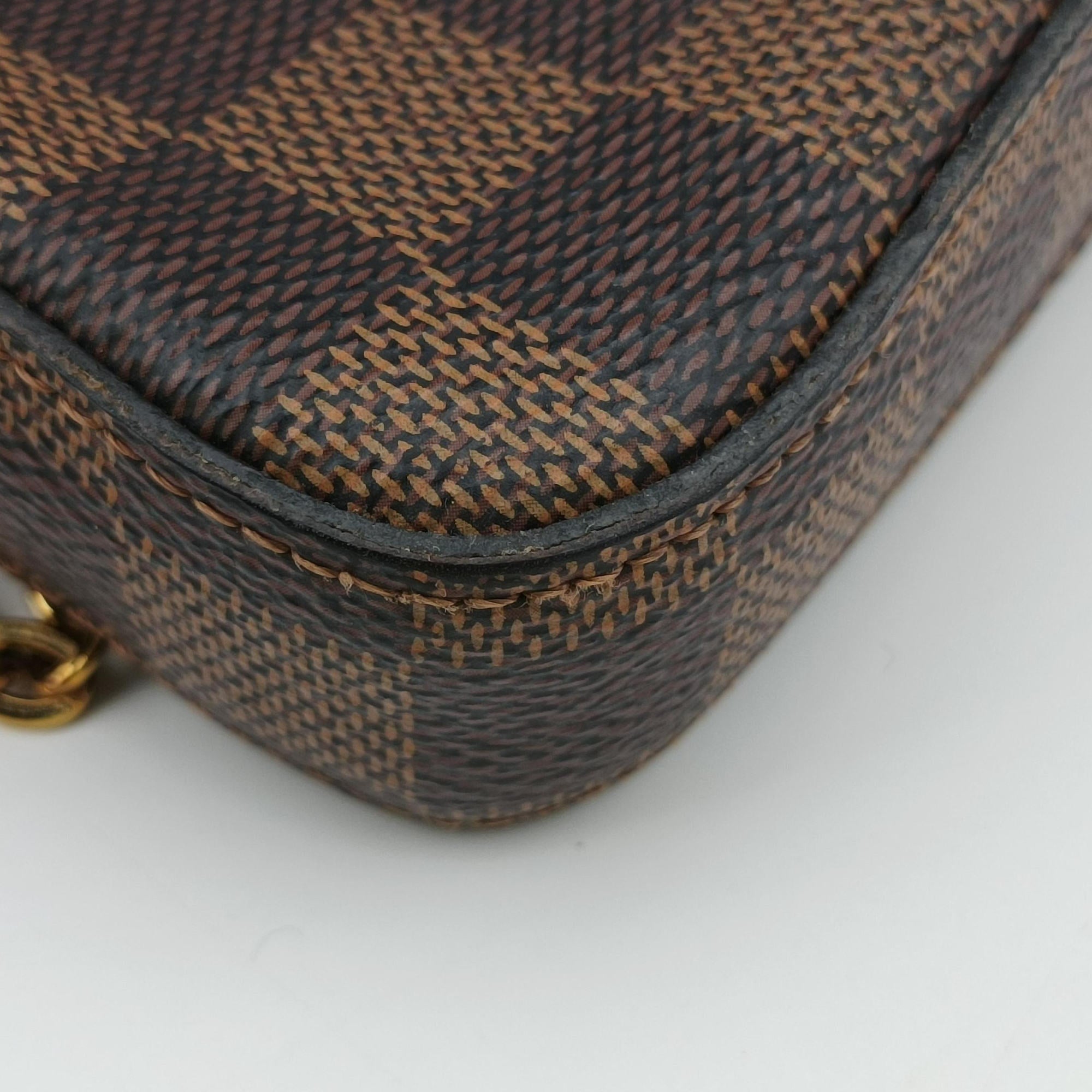 Pre-owned Louis Vuitton Pochette Felicie Ebene Damier canvas N63032 shoulderbag | stylenewstar