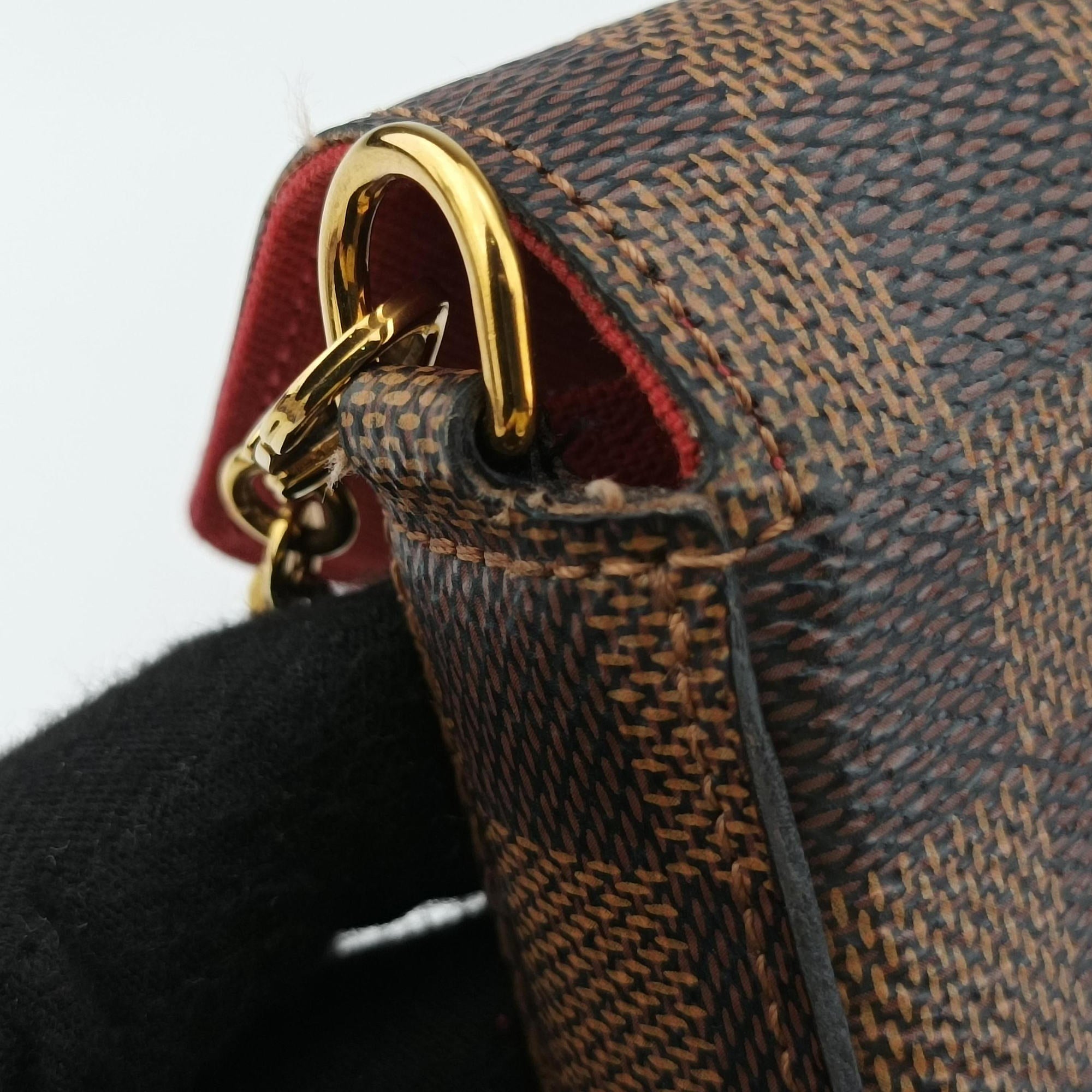Pre-owned Louis Vuitton Pochette Felicie Ebene Damier canvas N63032 shoulderbag | stylenewstar