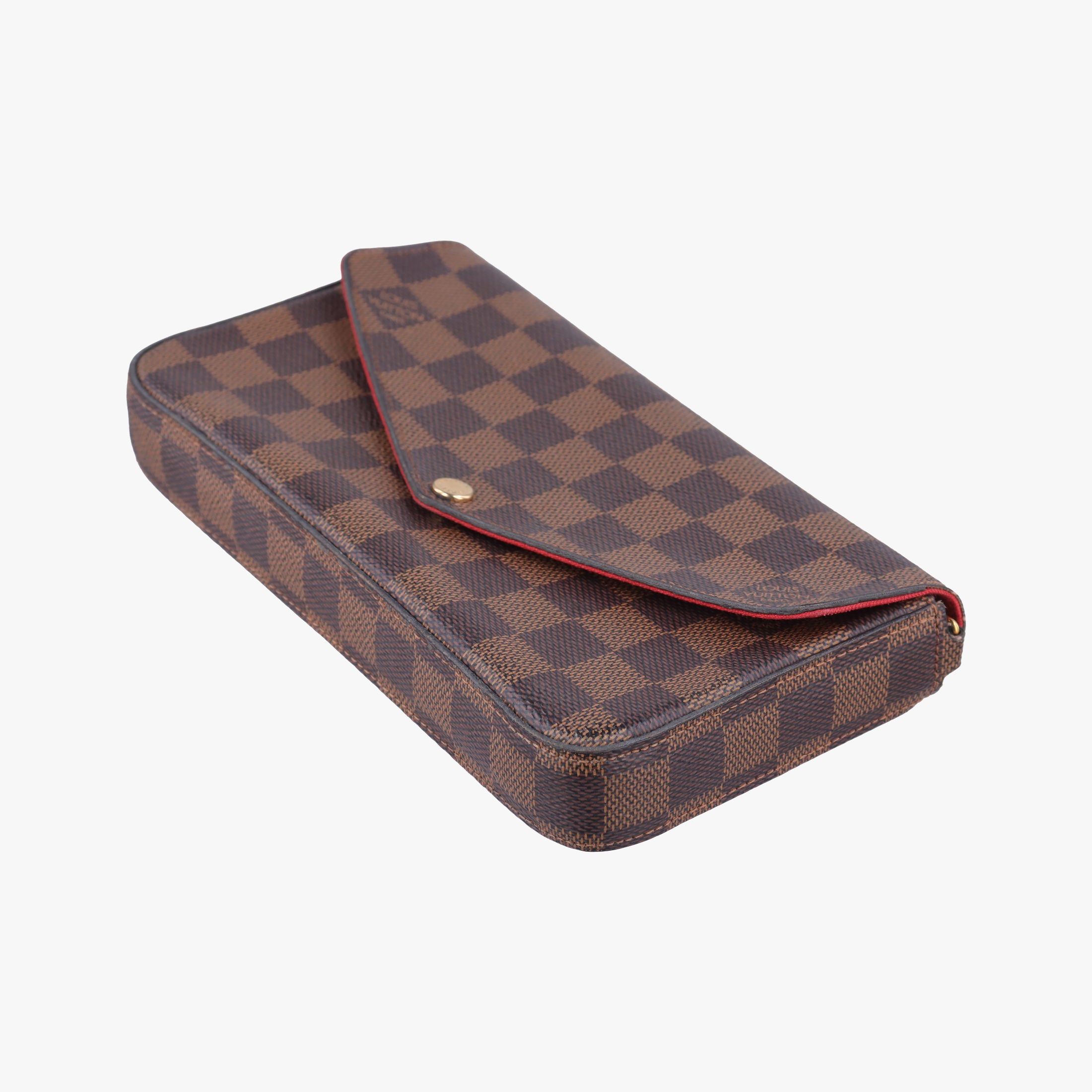 Pre-owned Louis Vuitton Pochette Felicie Ebene Damier canvas N63032 shoulderbag | stylenewstar