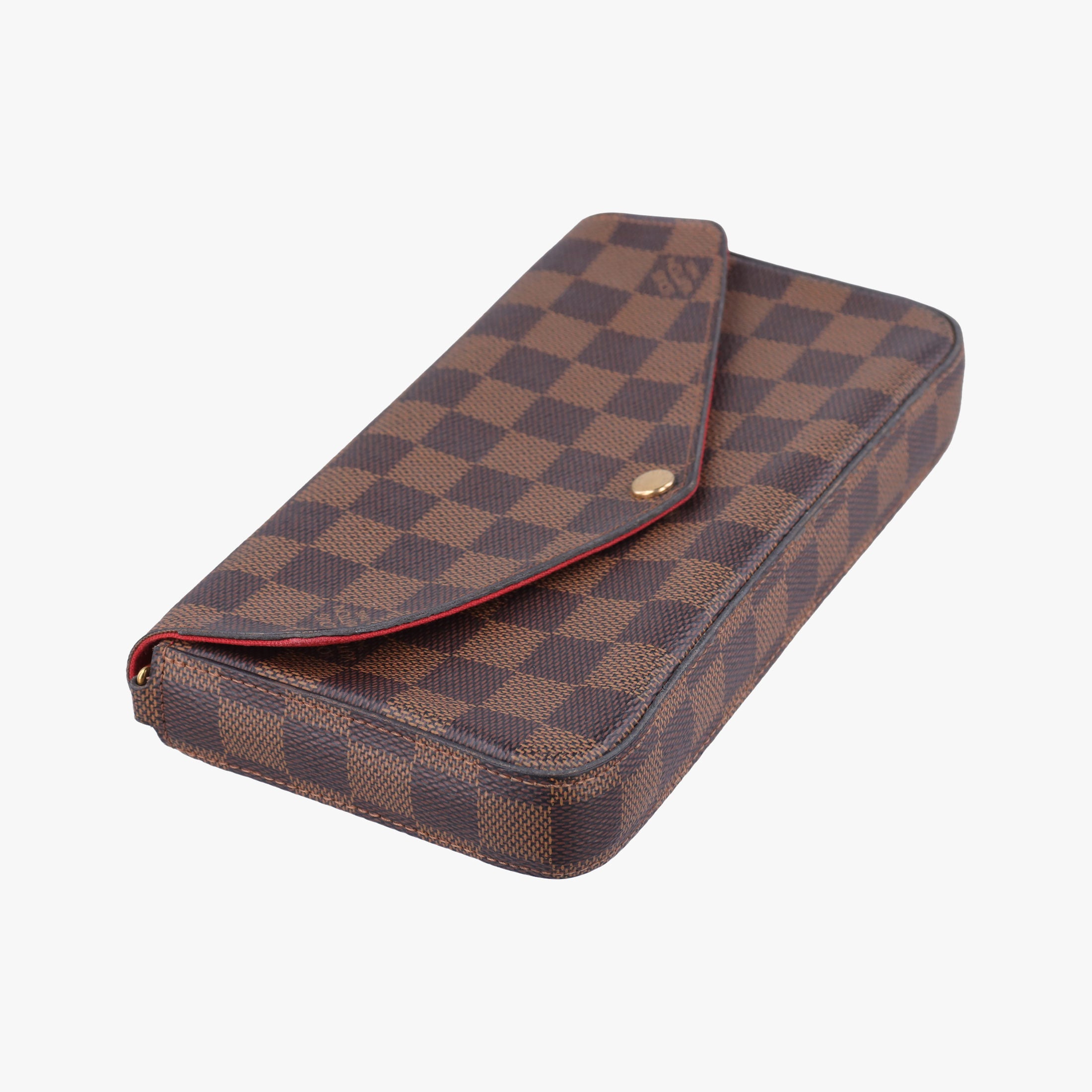 Pre-owned Louis Vuitton Pochette Felicie Ebene Damier canvas N63032 shoulderbag | stylenewstar