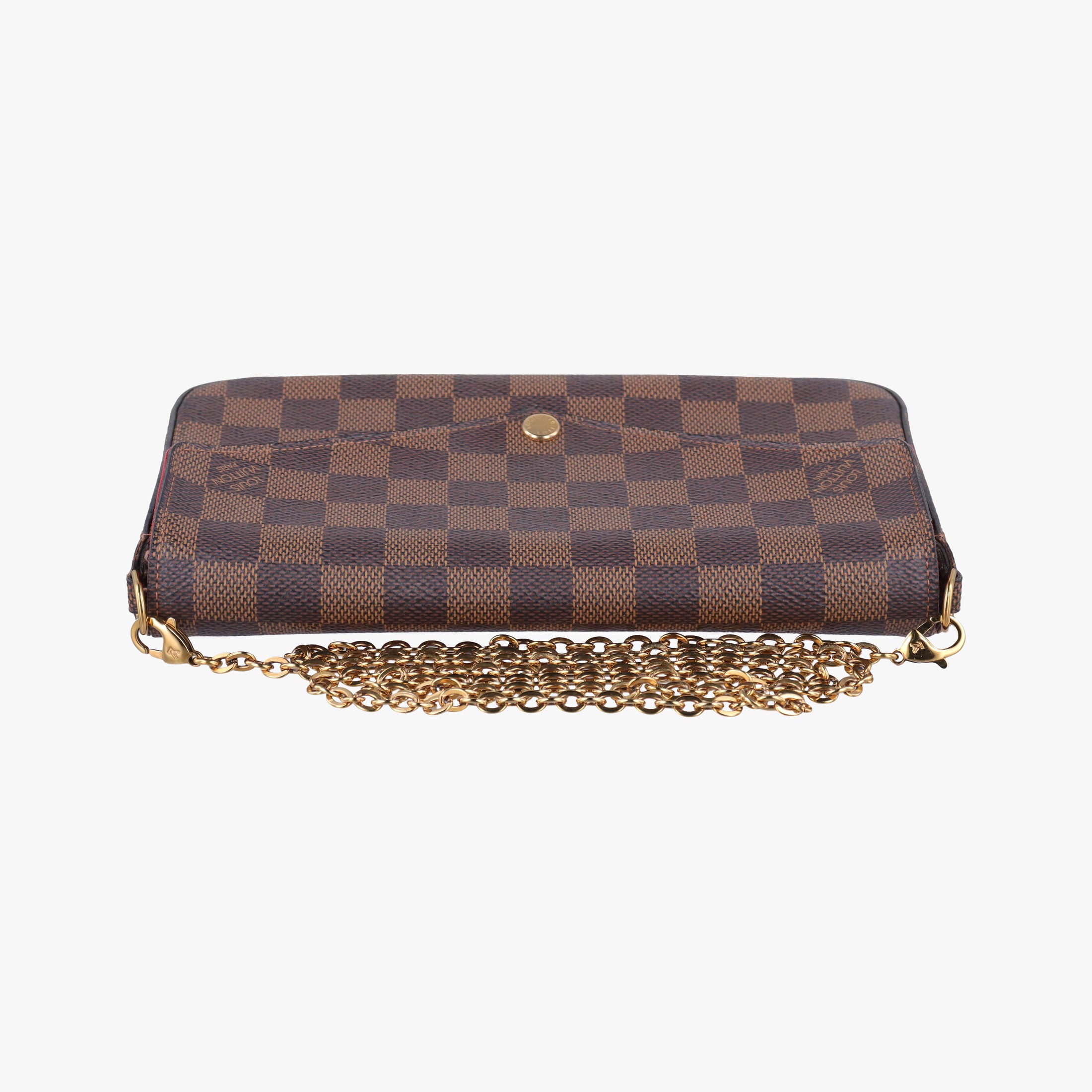 Pre-owned Louis Vuitton Pochette Felicie Ebene Damier canvas N63032 shoulderbag | stylenewstar