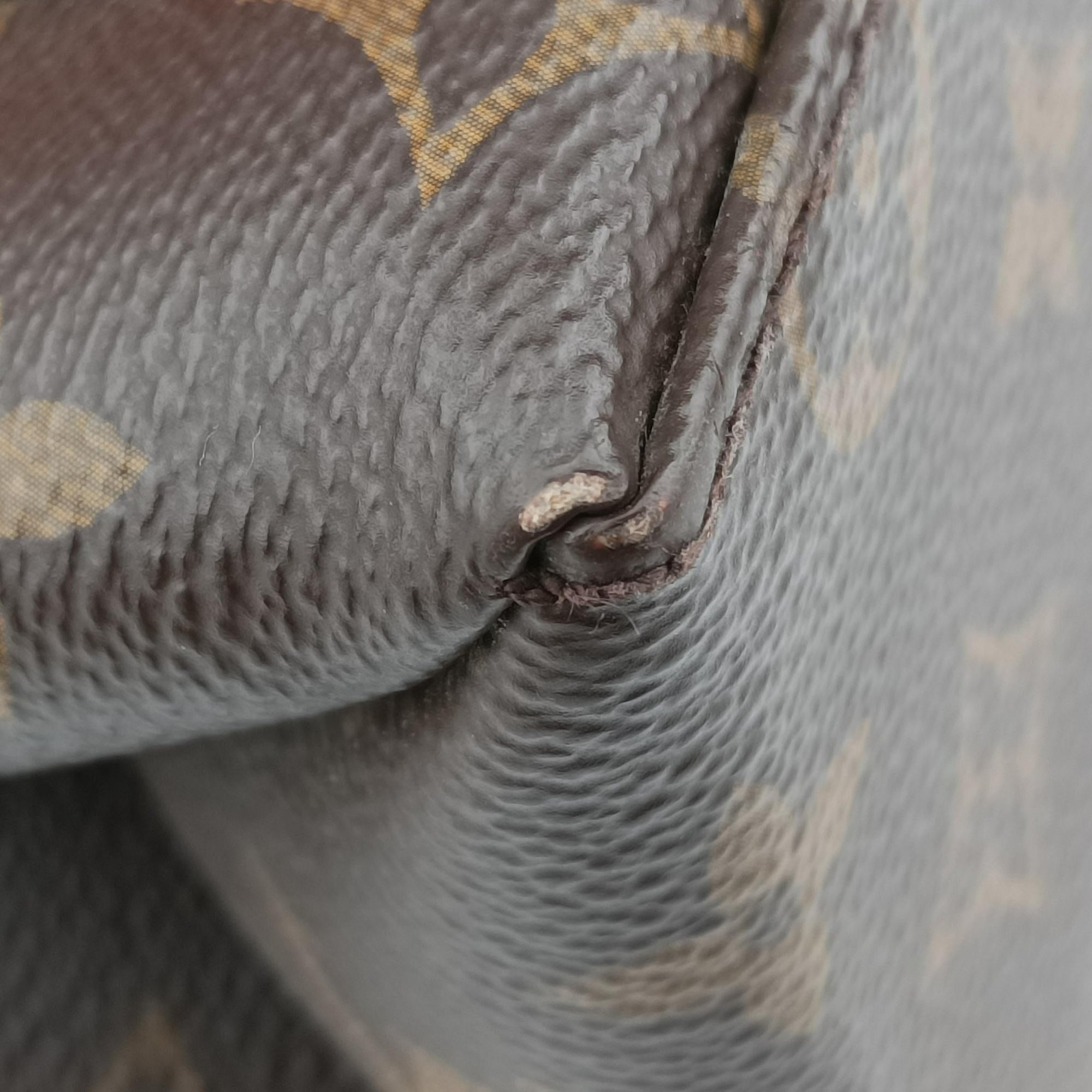 Pre-owned Louis Vuitton MARIGNAN Brown×COQUELICOT Monogram Canvas×calf leather M44286 shoulderbag | stylenewstar