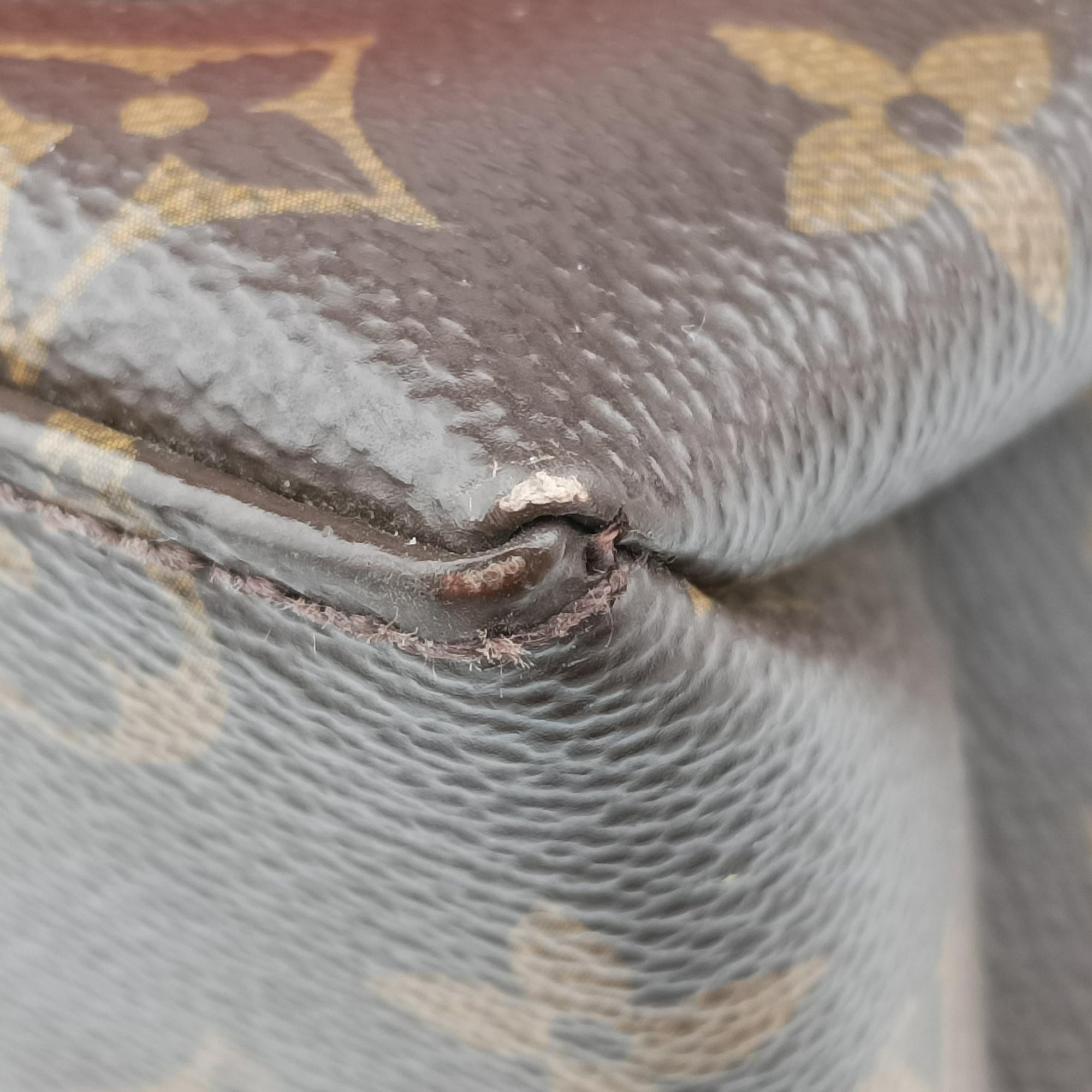Pre-owned Louis Vuitton MARIGNAN Brown×COQUELICOT Monogram Canvas×calf leather M44286 shoulderbag | stylenewstar