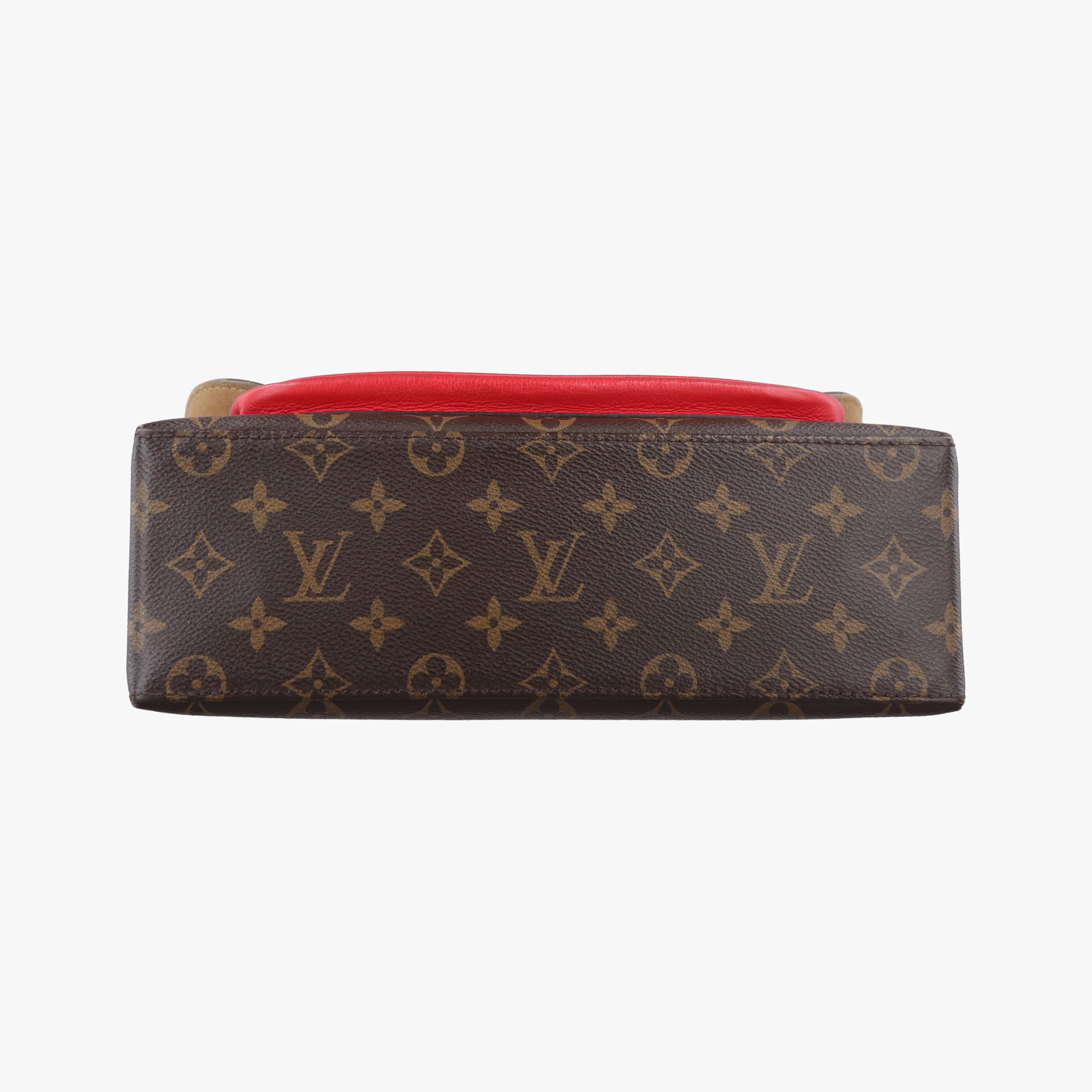 Pre-owned Louis Vuitton MARIGNAN Brown×COQUELICOT Monogram Canvas×calf leather M44286 shoulderbag | stylenewstar