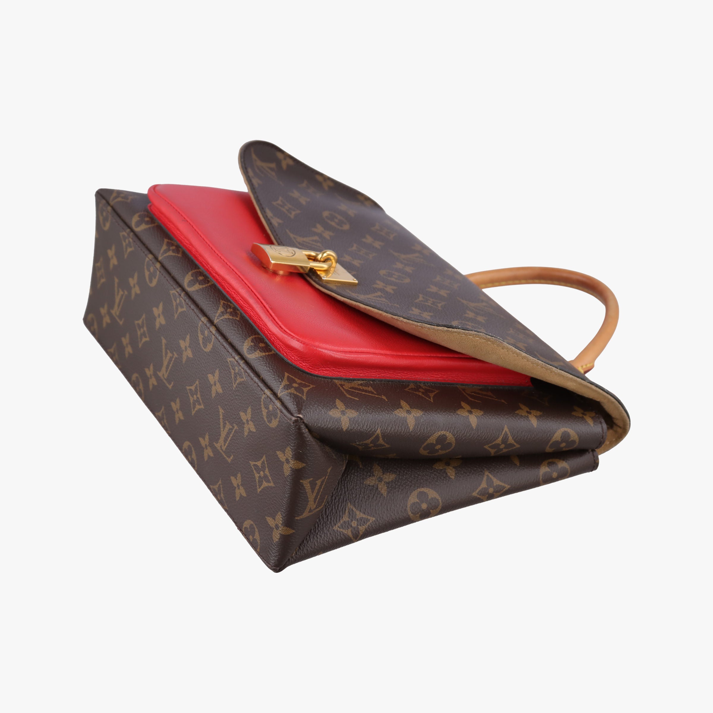 Pre-owned Louis Vuitton MARIGNAN Brown×COQUELICOT Monogram Canvas×calf leather M44286 shoulderbag | stylenewstar