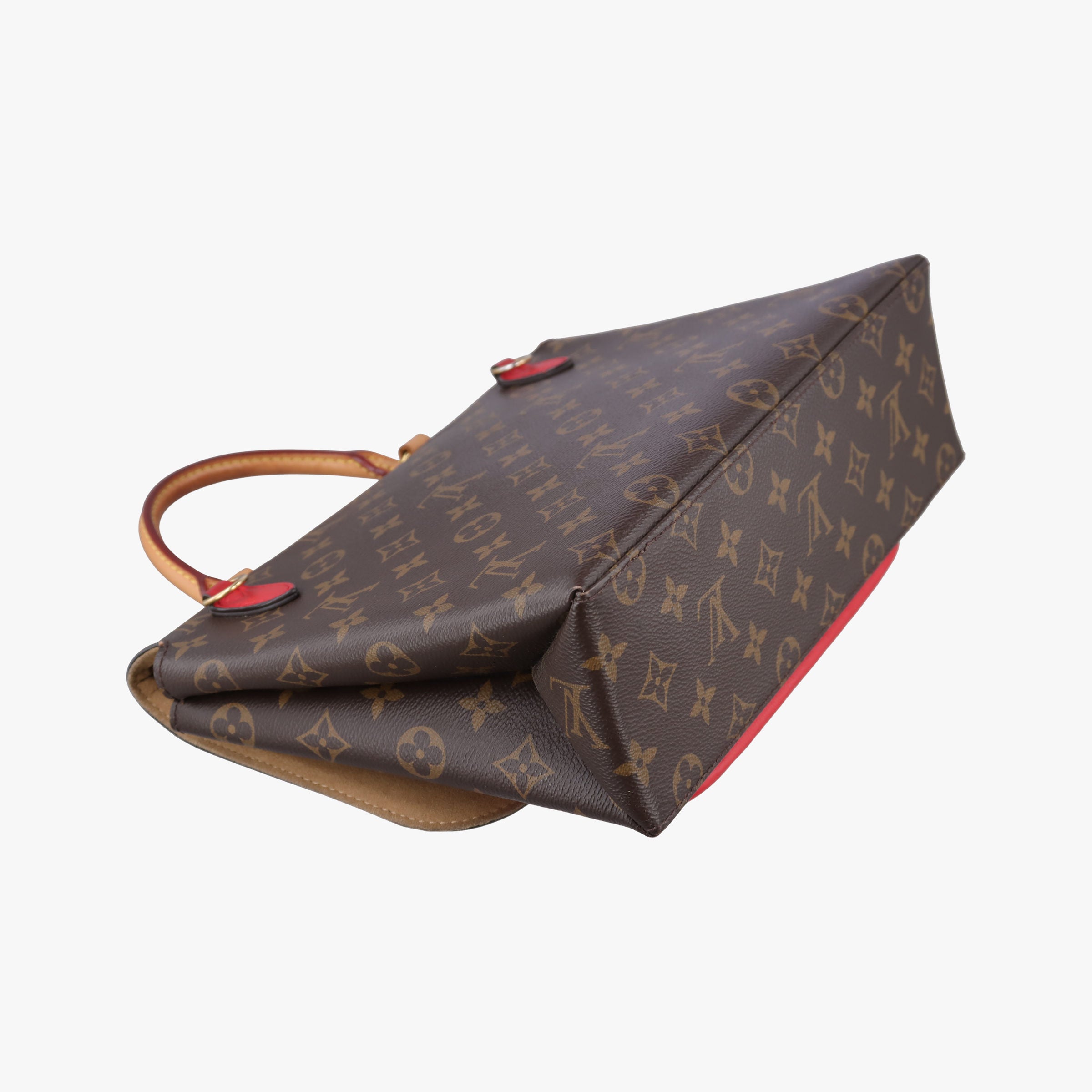 Pre-owned Louis Vuitton MARIGNAN Brown×COQUELICOT Monogram Canvas×calf leather M44286 shoulderbag | stylenewstar