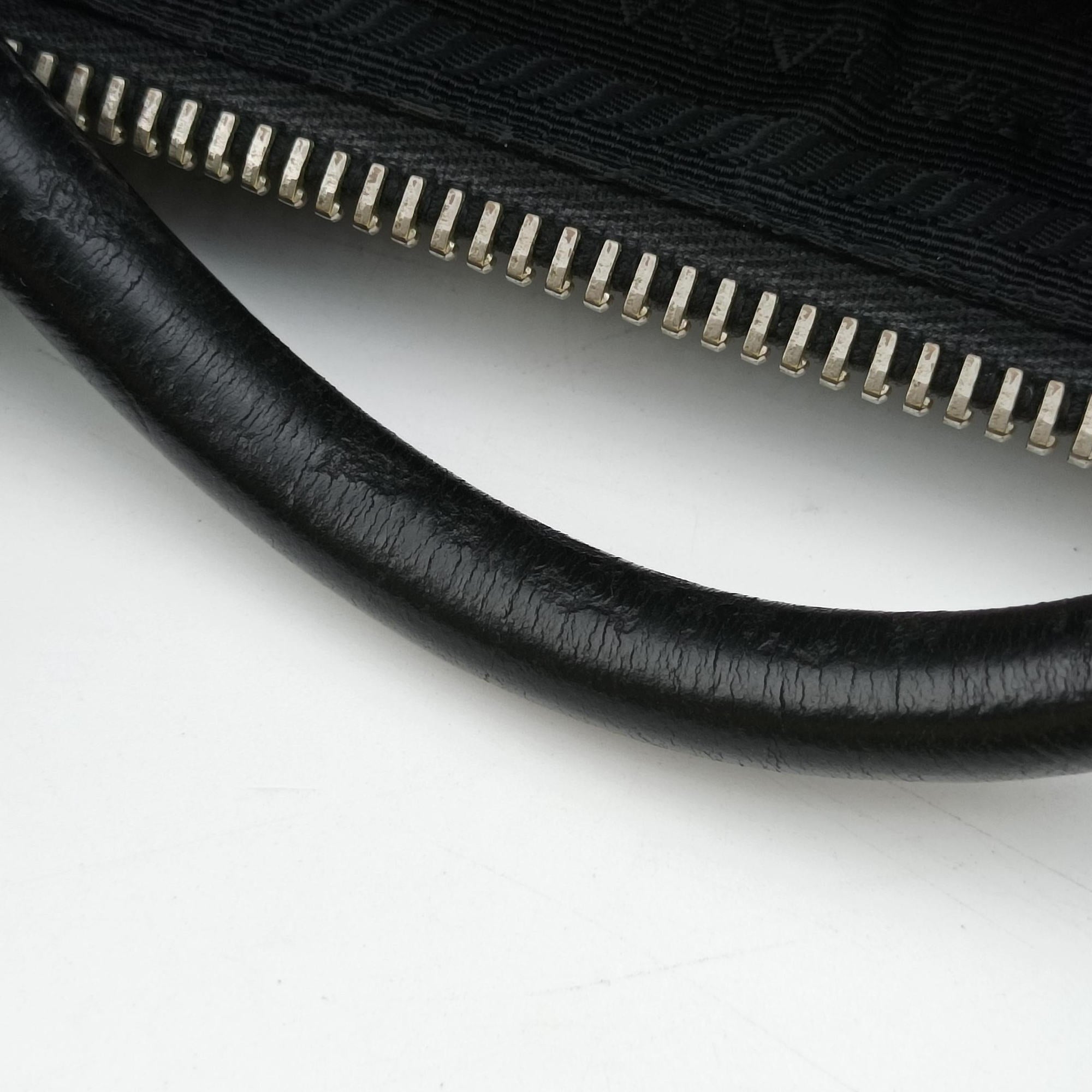 Pre-owned Prada business bag briefcase Black SAFFIANO Leather 2VE363 handbag | stylenewstar