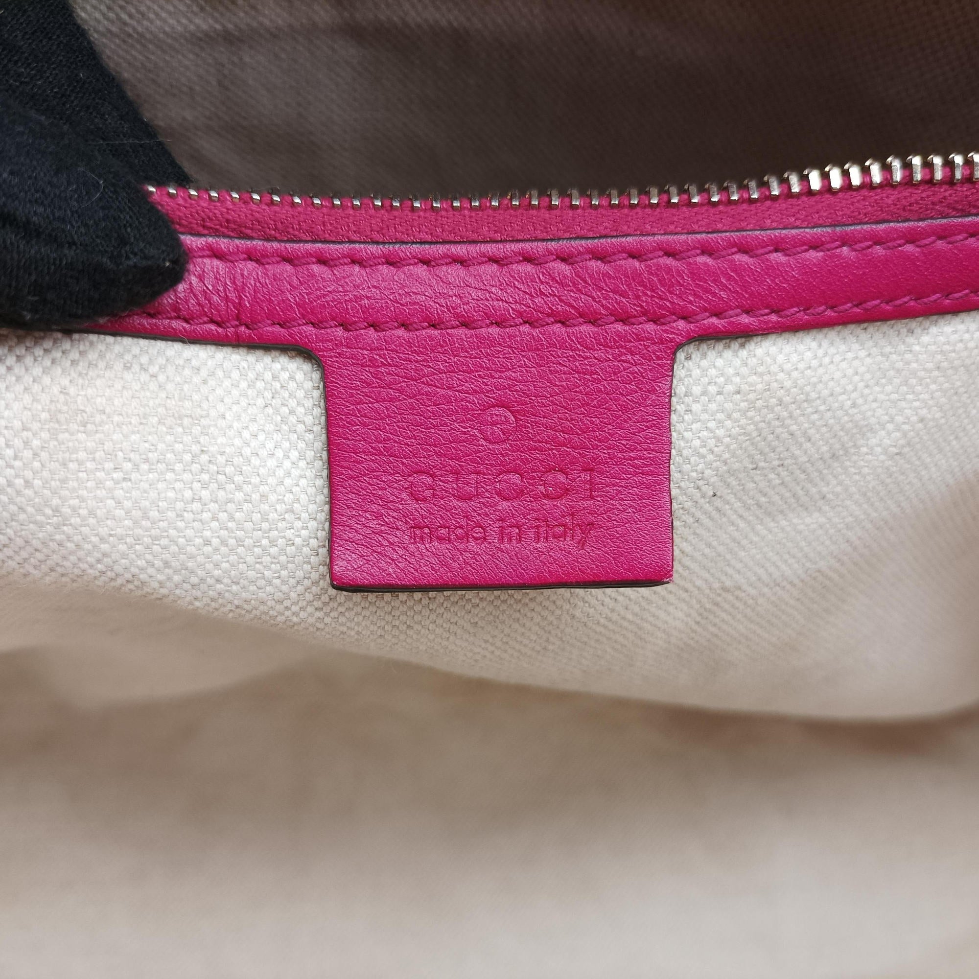 Pre-owned Gucci Microguccissima Nice Pink Patent 336776 handbag | stylenewstar