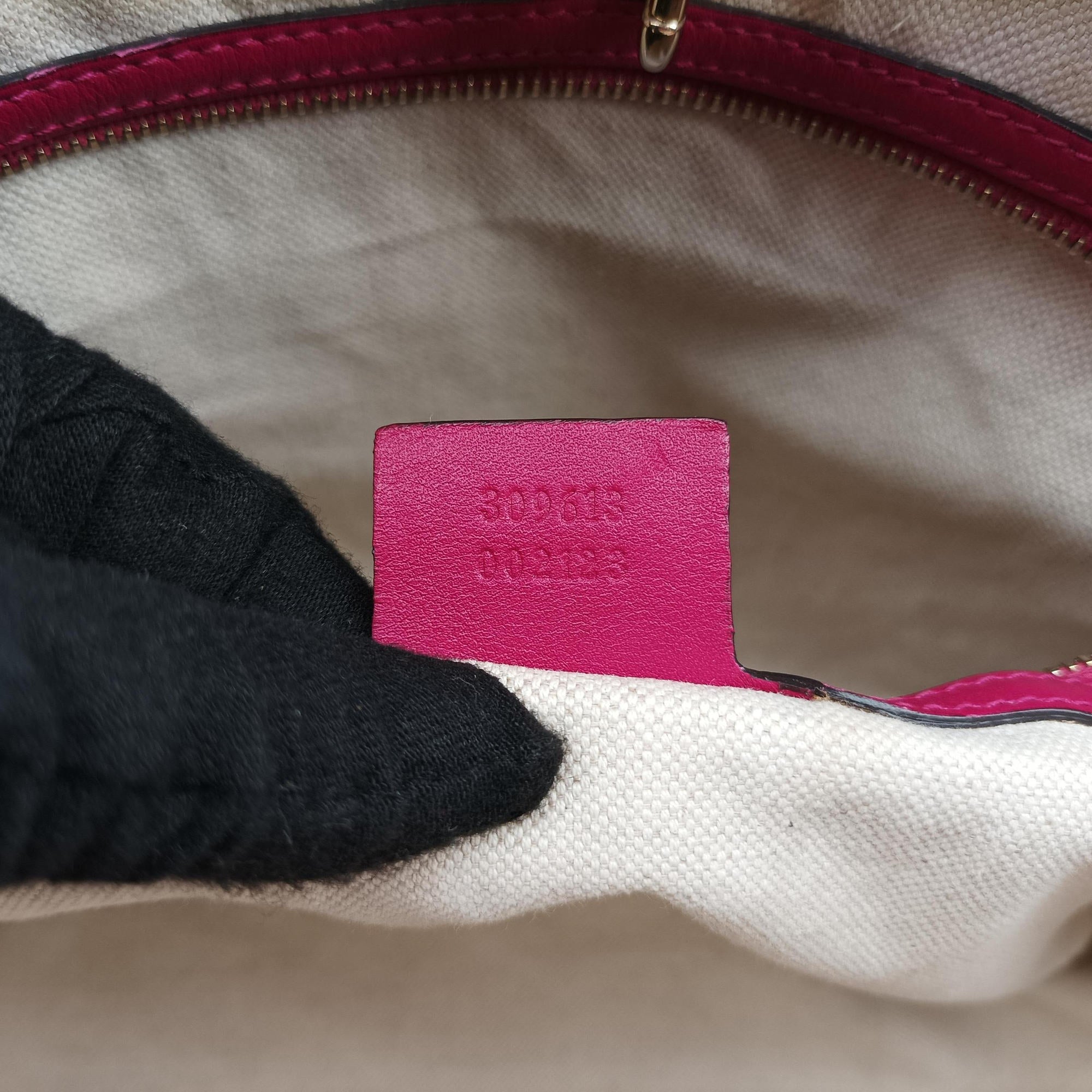 Pre-owned Gucci Microguccissima Nice Pink Patent 336776 handbag | stylenewstar
