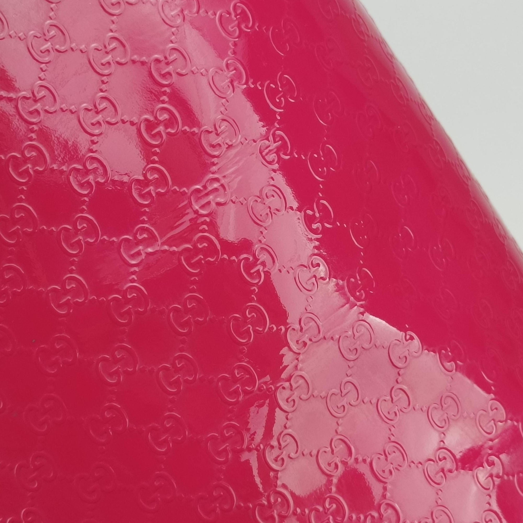 Pre-owned Gucci Microguccissima Nice Pink Patent 336776 handbag | stylenewstar