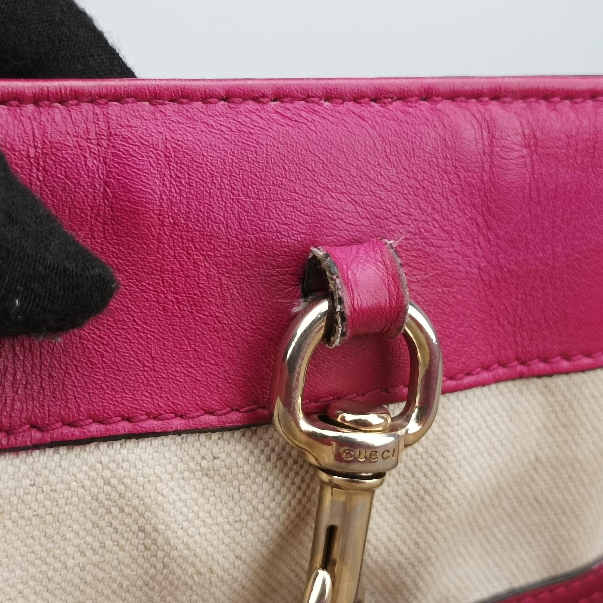Pre-owned Gucci Microguccissima Nice Pink Patent 336776 handbag | stylenewstar