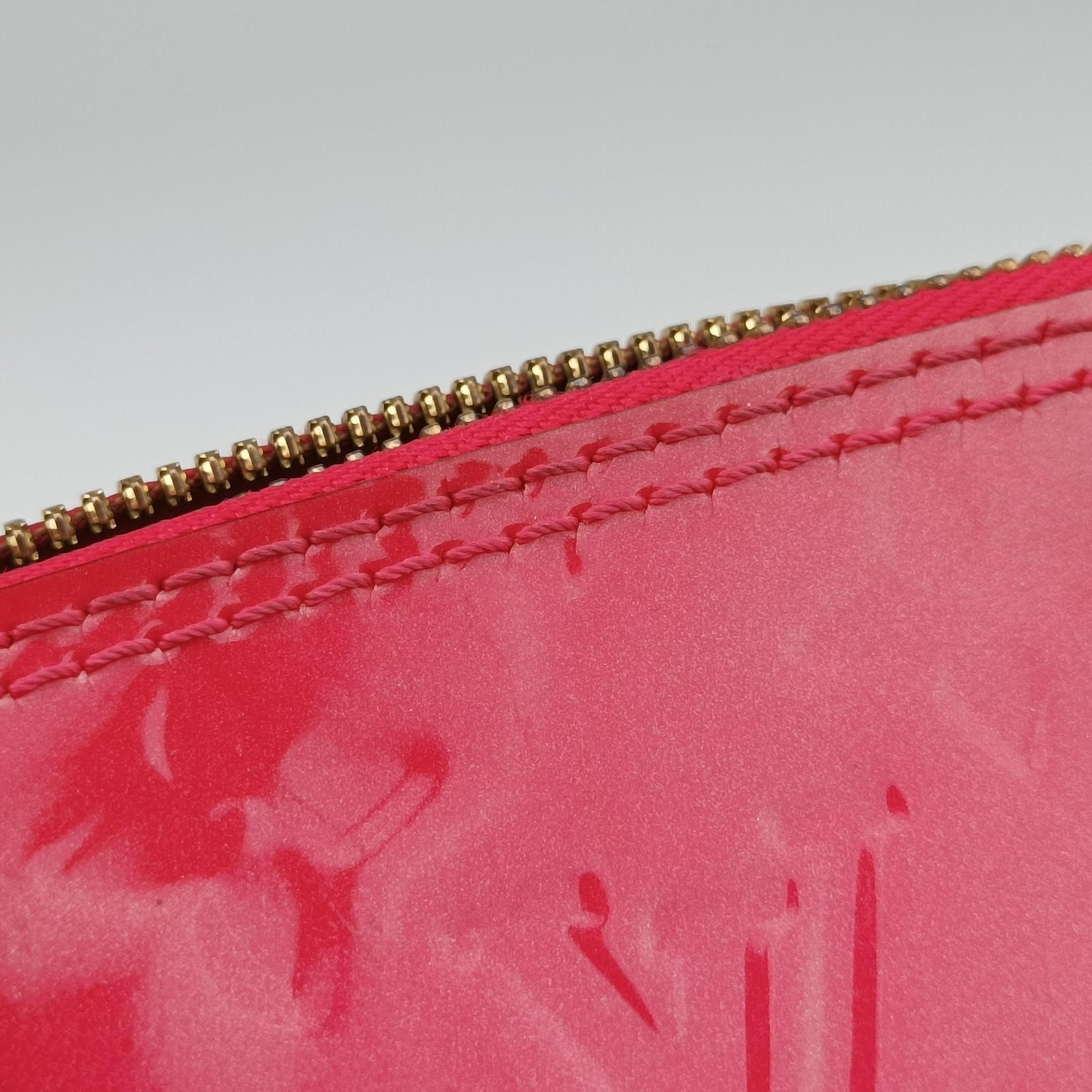 Pre-owned Louis Vuitton Alma BB ROSE INDIEN Vernis M91606 shoulderbag | stylenewstar