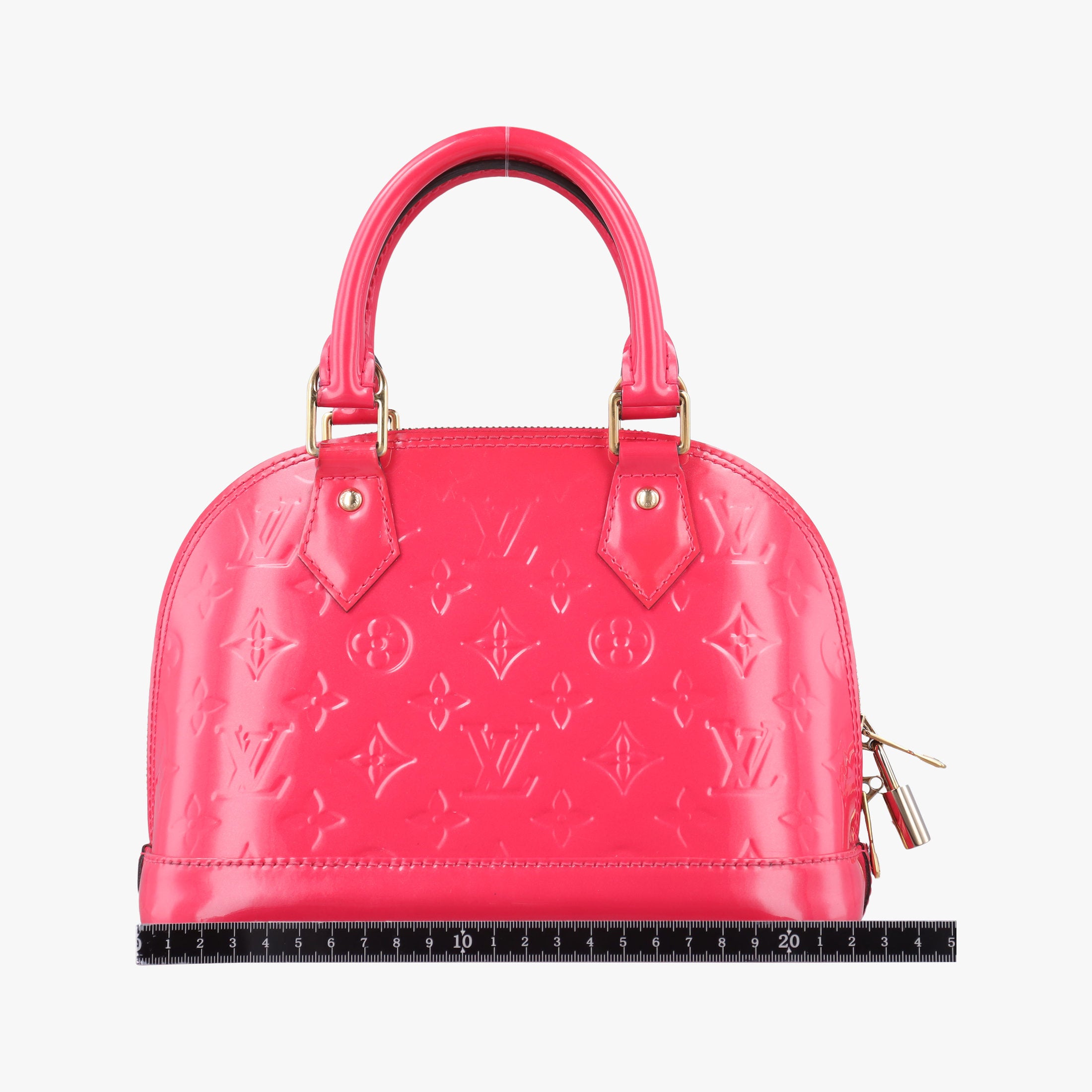 Pre-owned Louis Vuitton Alma BB ROSE INDIEN Vernis M91606 shoulderbag | stylenewstar