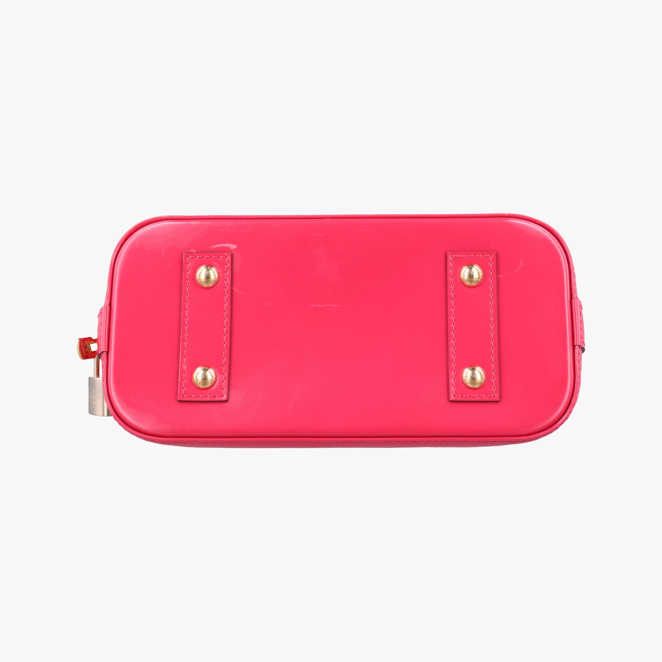 Pre-owned Louis Vuitton Alma BB ROSE INDIEN Vernis M91606 shoulderbag | stylenewstar