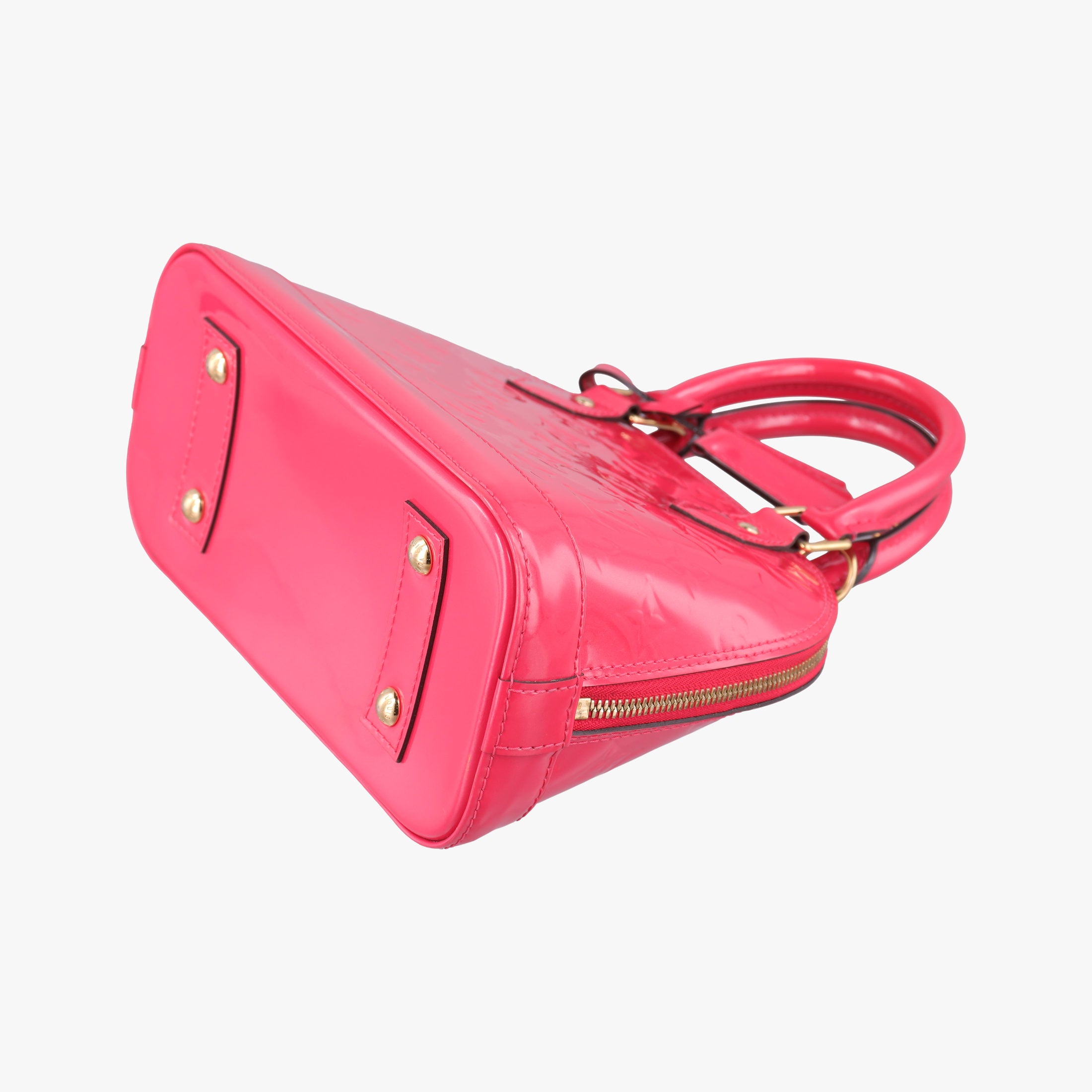 Pre-owned Louis Vuitton Alma BB ROSE INDIEN Vernis M91606 shoulderbag | stylenewstar