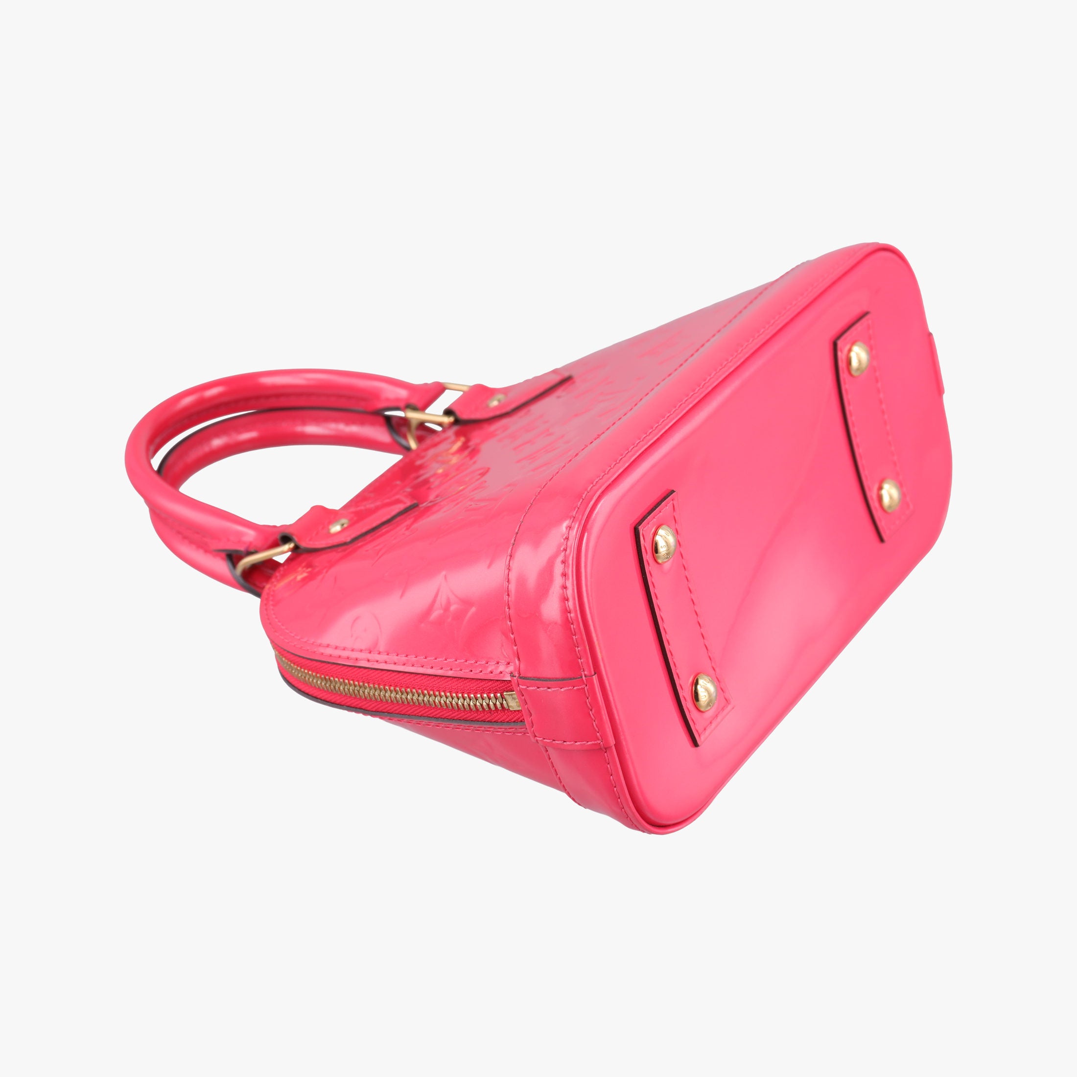 Pre-owned Louis Vuitton Alma BB ROSE INDIEN Vernis M91606 shoulderbag | stylenewstar